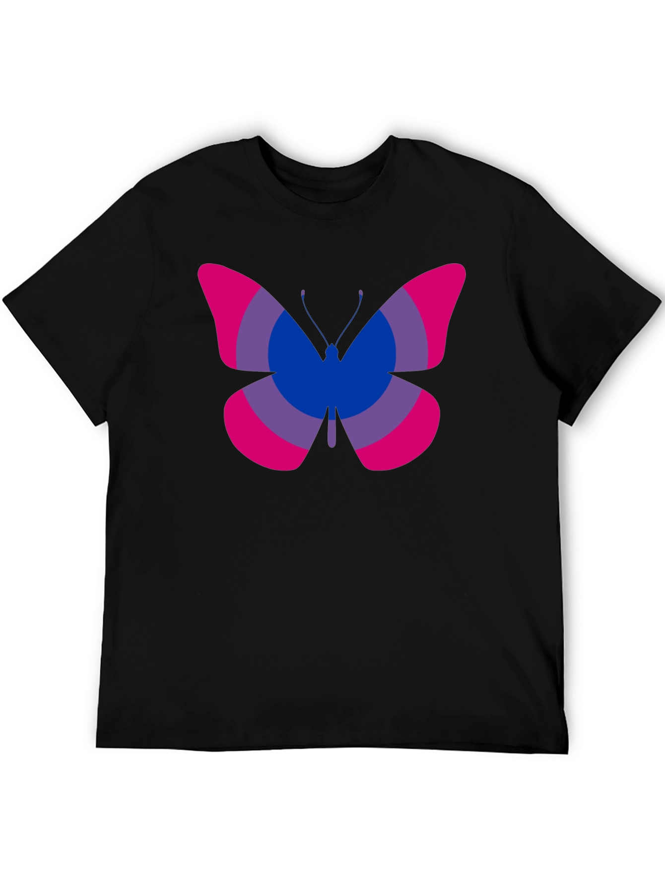 Camiseta Negra con Mariposa Bisexual