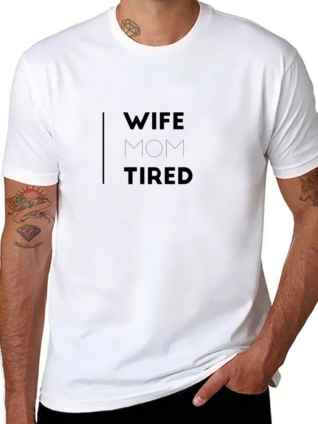 Camiseta Negra Mujer: Esposa Mamá Cansada