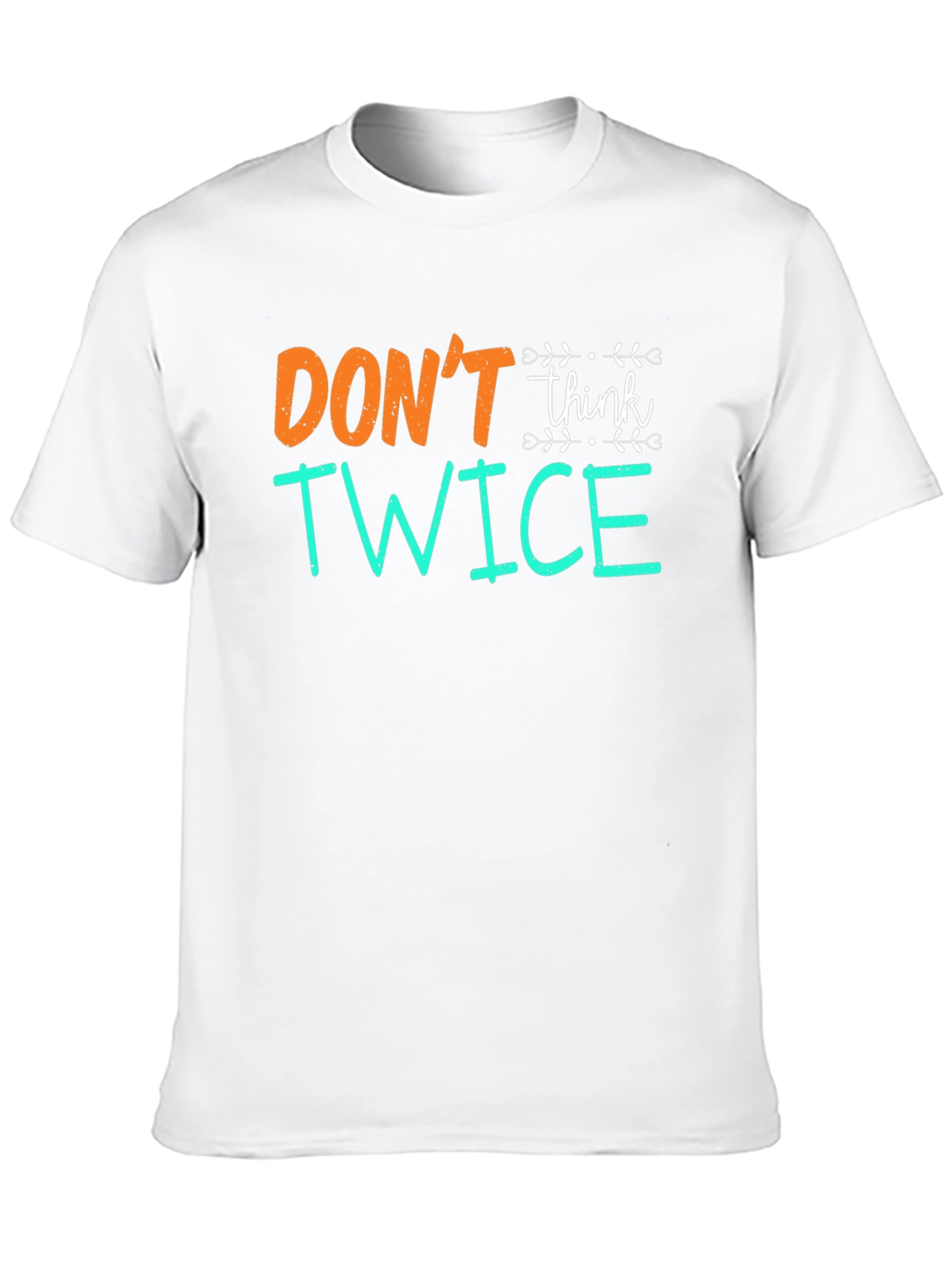 Camiseta Negra con Diseño No Pienses Dos Veces