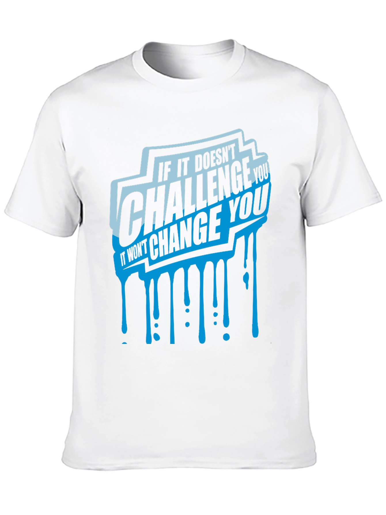 Camiseta Negra con Diseño Motivacional Challenge You