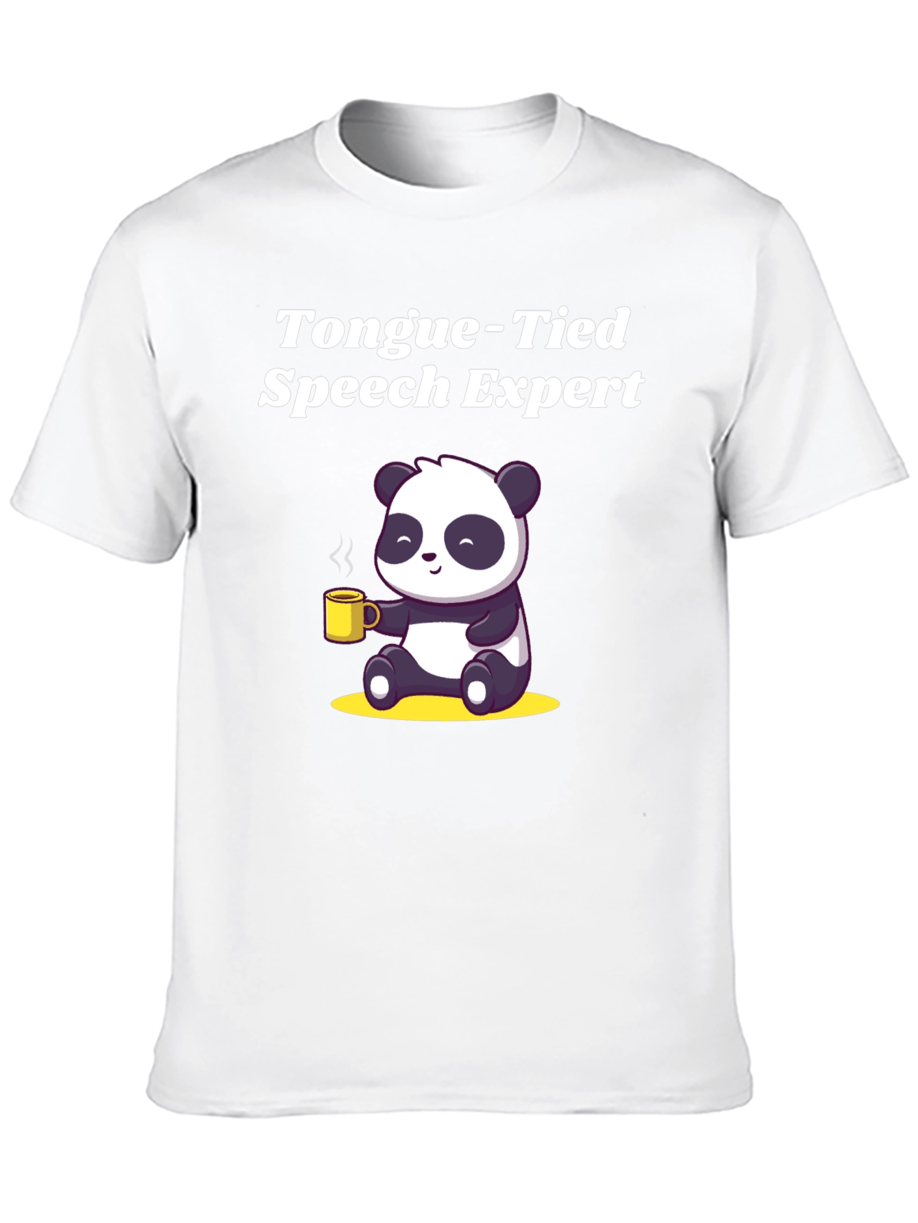 Camiseta Negra Panda Experto en Lenguaje Atado