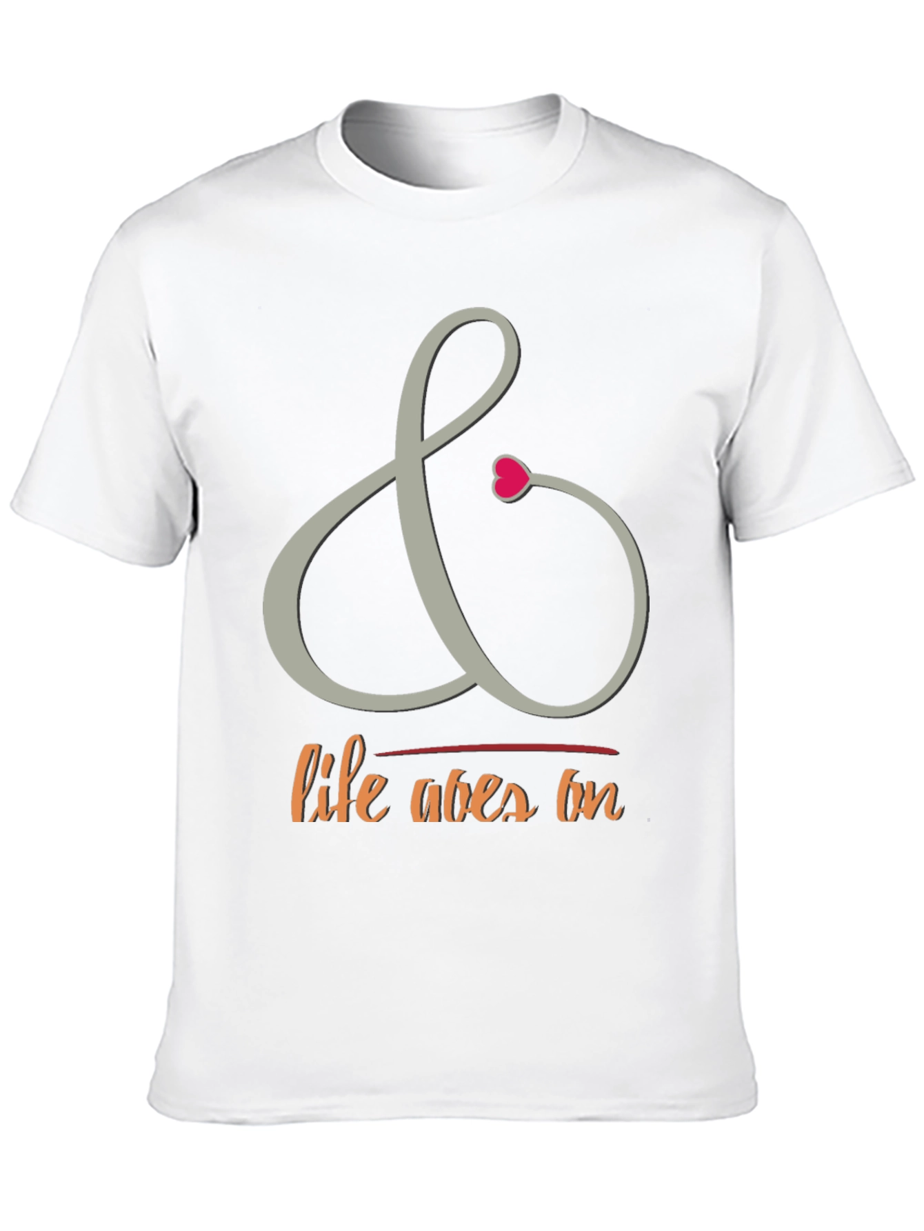 Camiseta Negra con Diseño La Vida Sigue