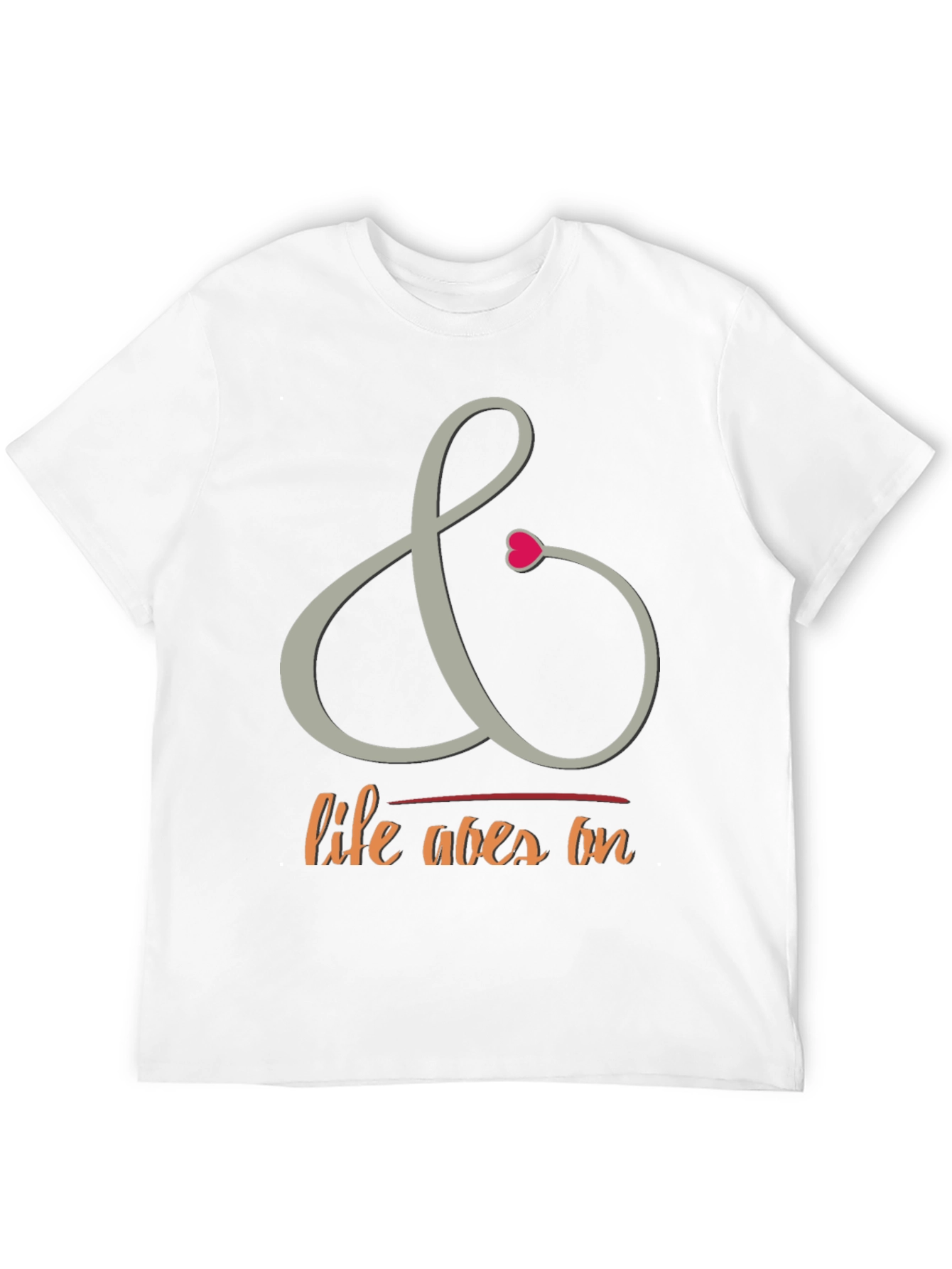 Camiseta Negra con Diseño La Vida Sigue