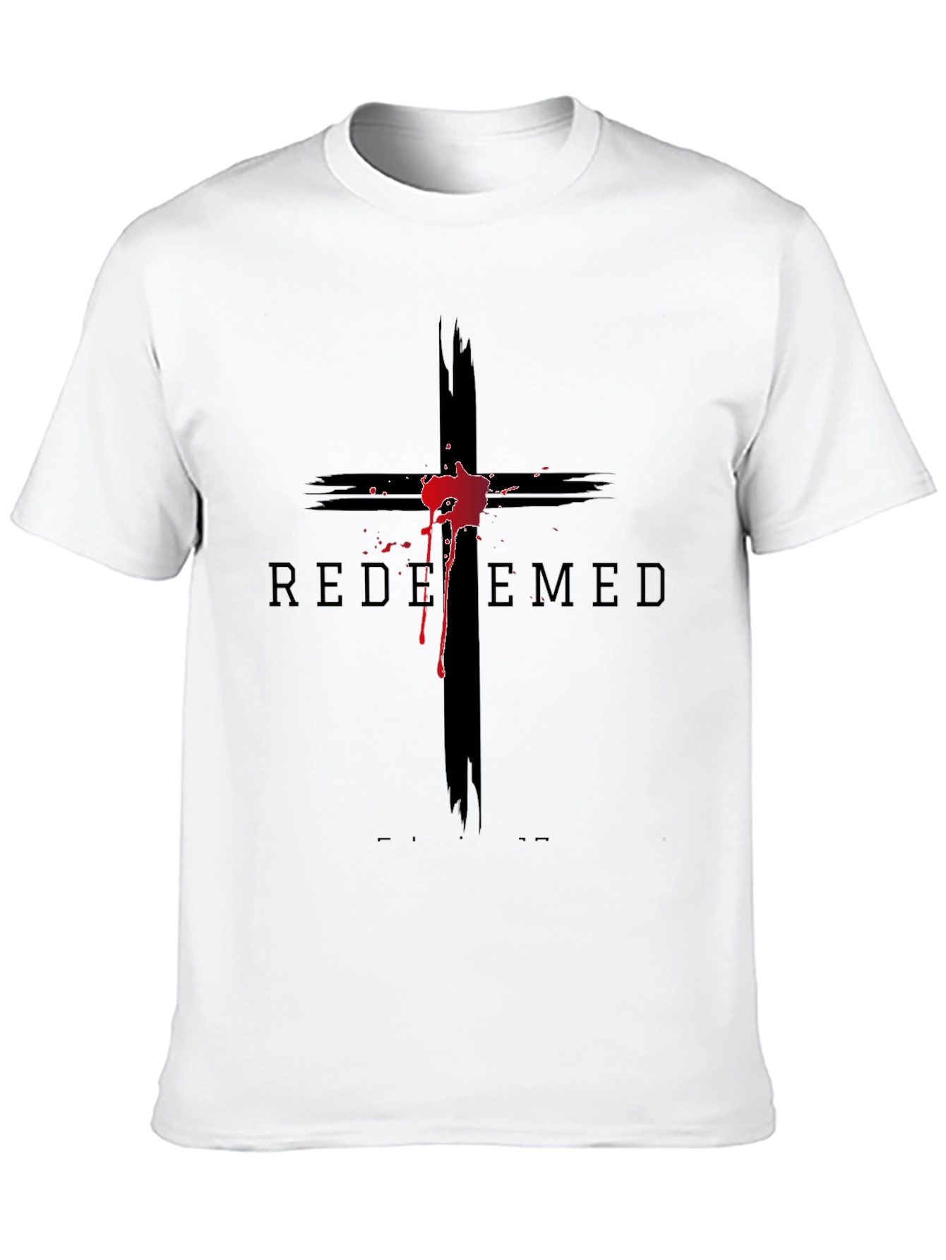 Camiseta Negra con Cruz Redimido