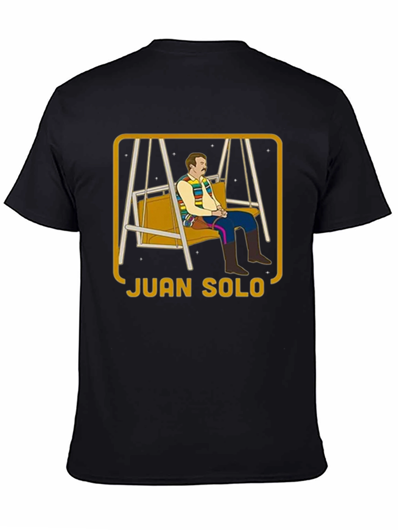 Camiseta Negra Juan Solo con Diseño Único