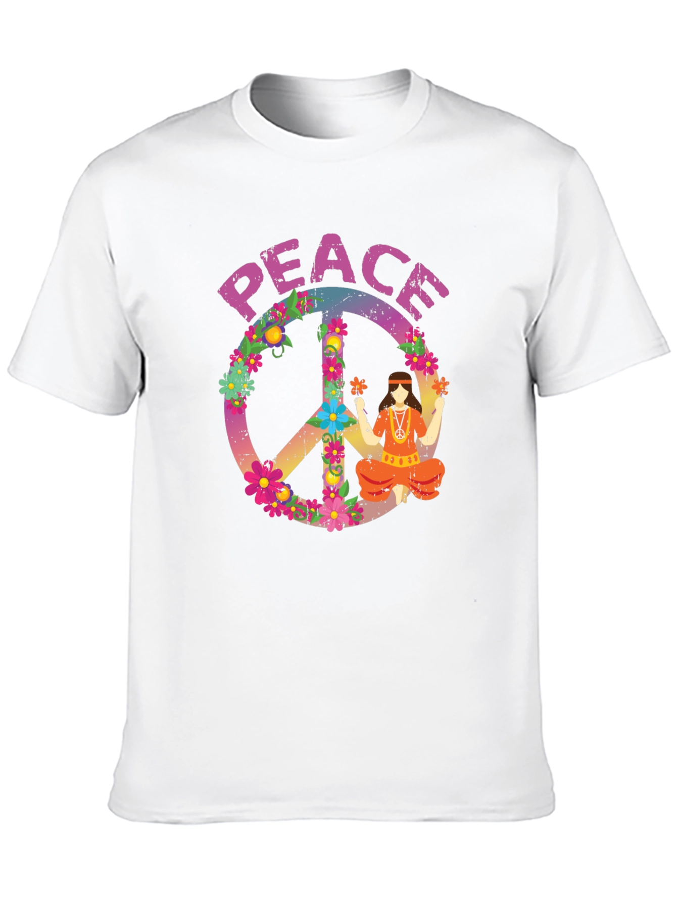 Camiseta Hippie Paz y Amor