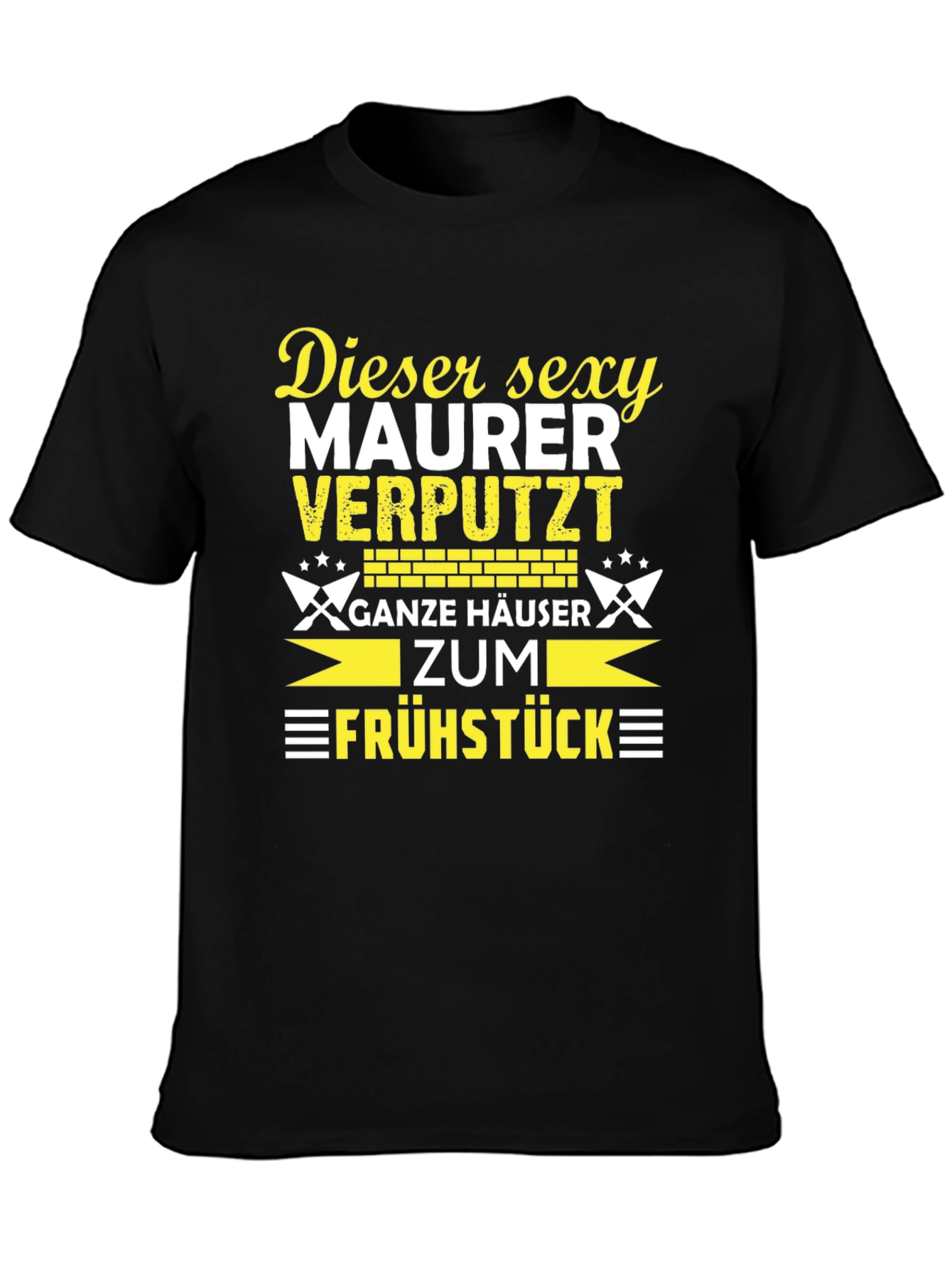Camiseta Negra Divertida Dieser Sexy Maurer