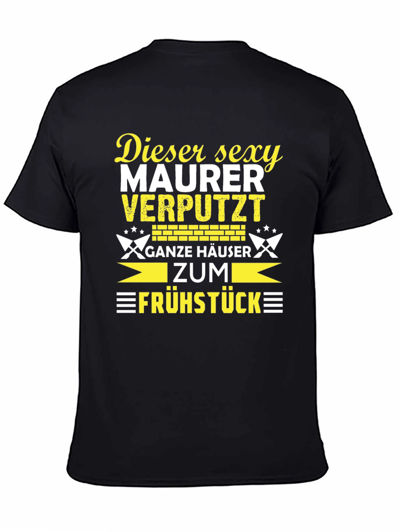 Camiseta Negra Divertida Dieser Sexy Maurer