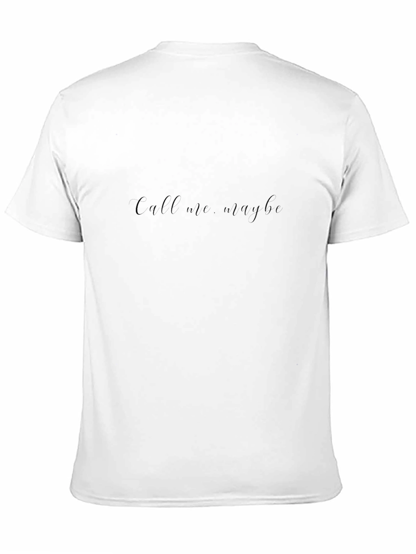 Camiseta Negra Call Me Maybe Estilo Casual