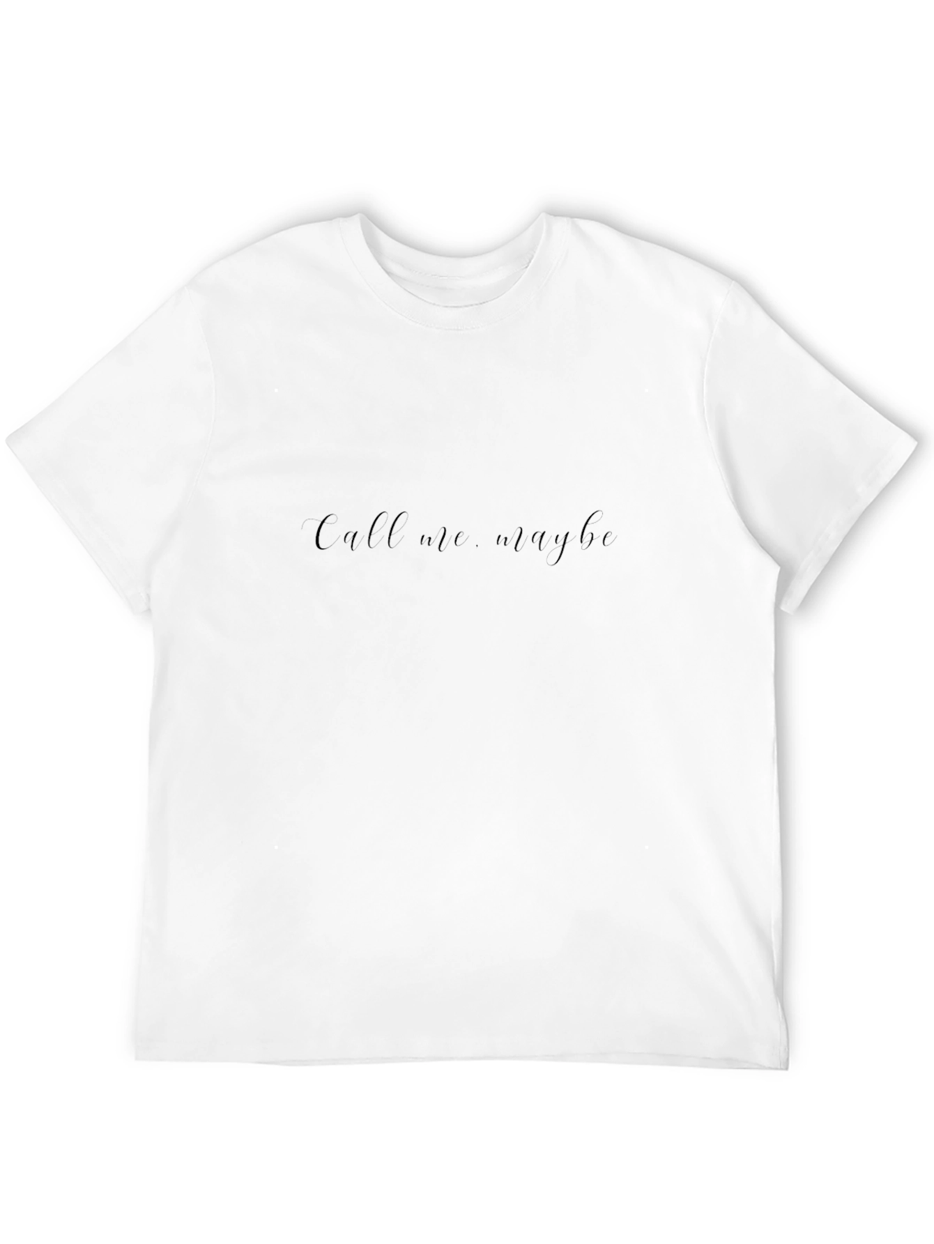 Camiseta Negra Call Me Maybe Estilo Casual