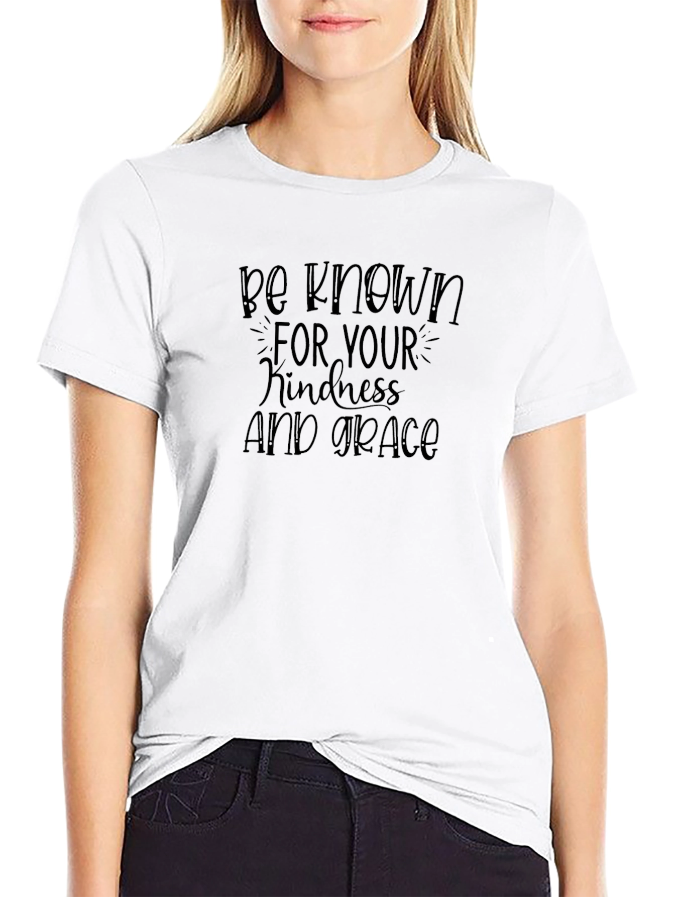 Camiseta Negra: Bondad y Gracia