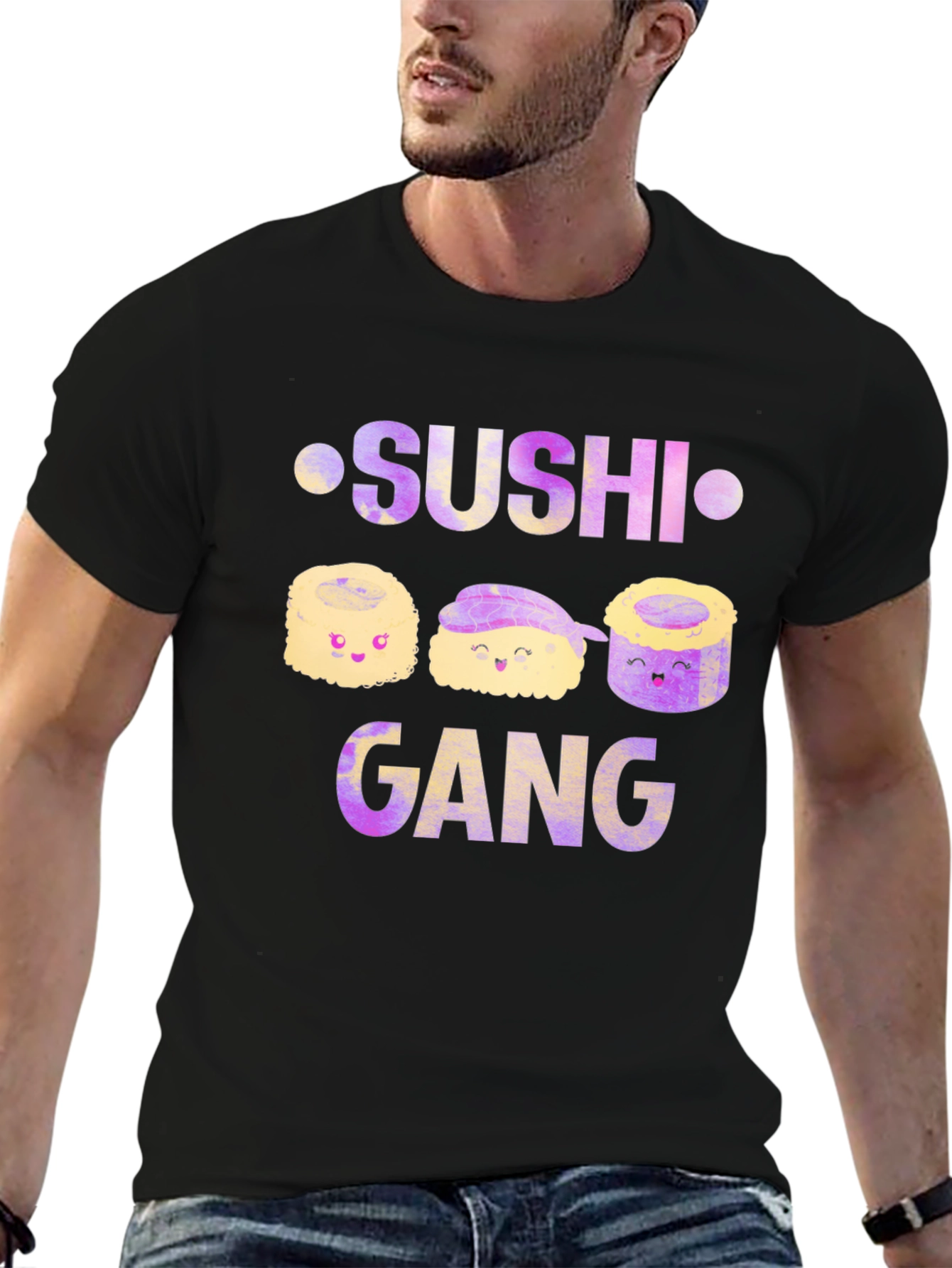 Camiseta Negra Sushi Gang