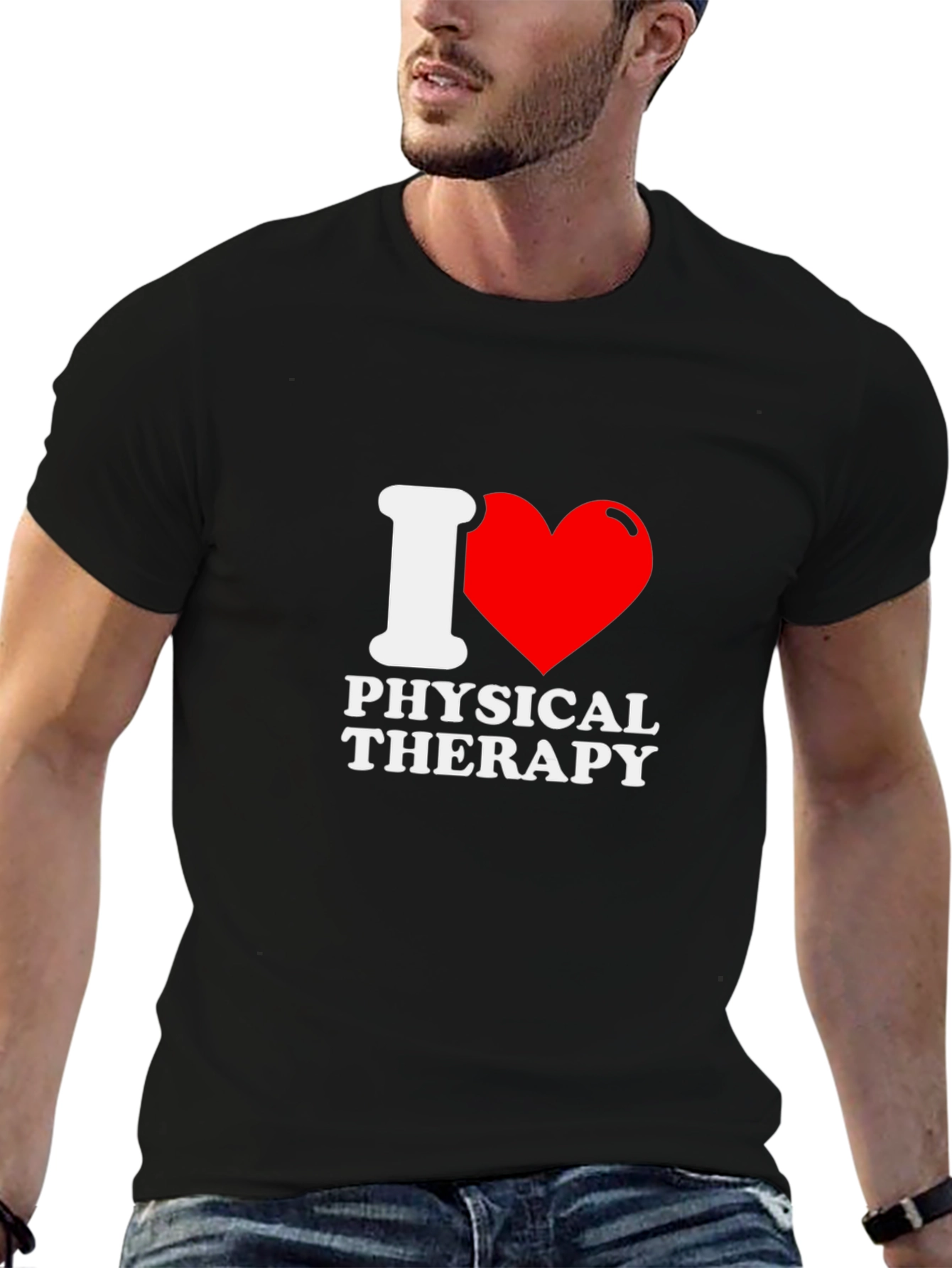 Camiseta Negra Amo la Fisioterapia