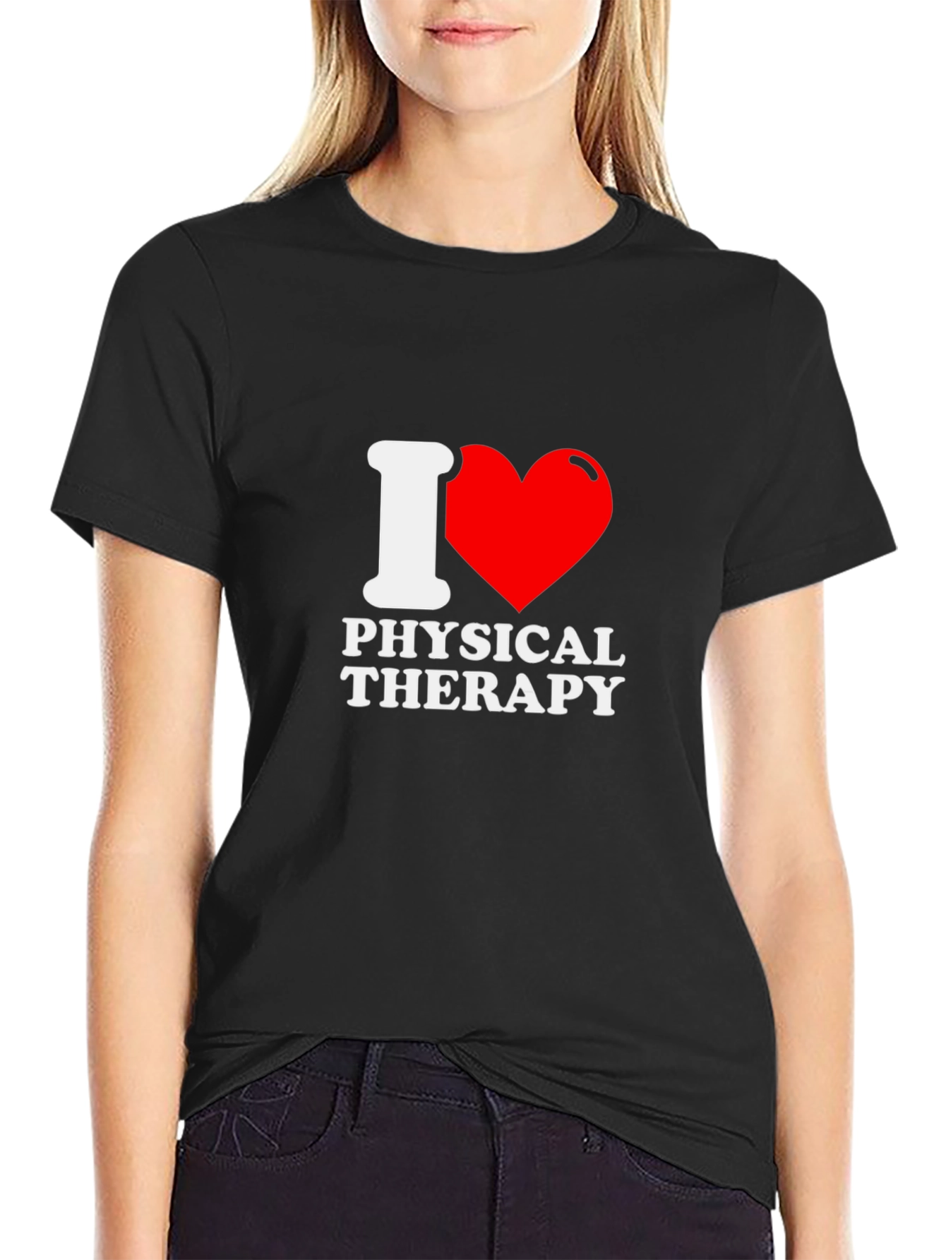 Camiseta Negra Amo la Fisioterapia