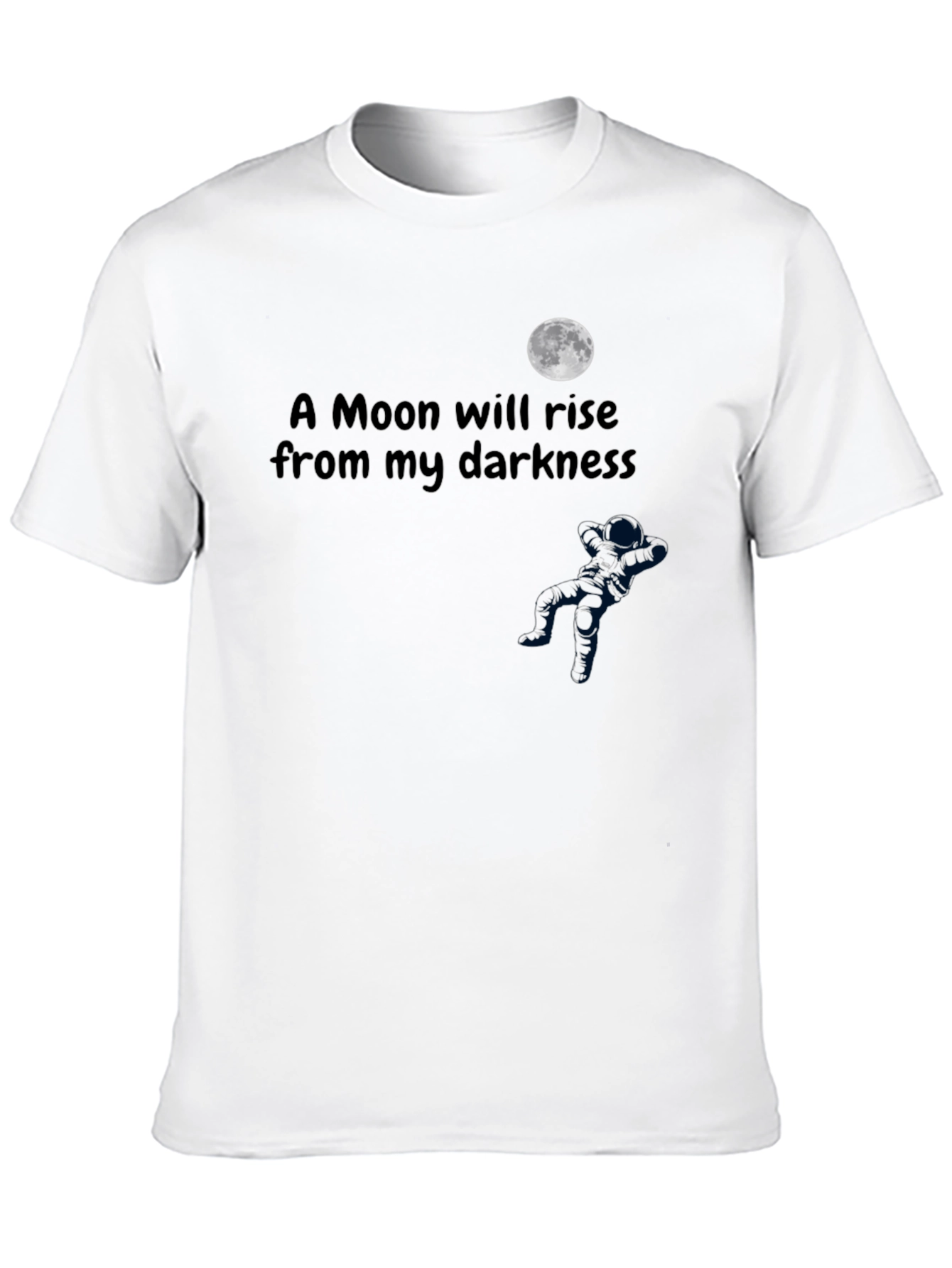 Camiseta Negra: Una Luna Surgirá