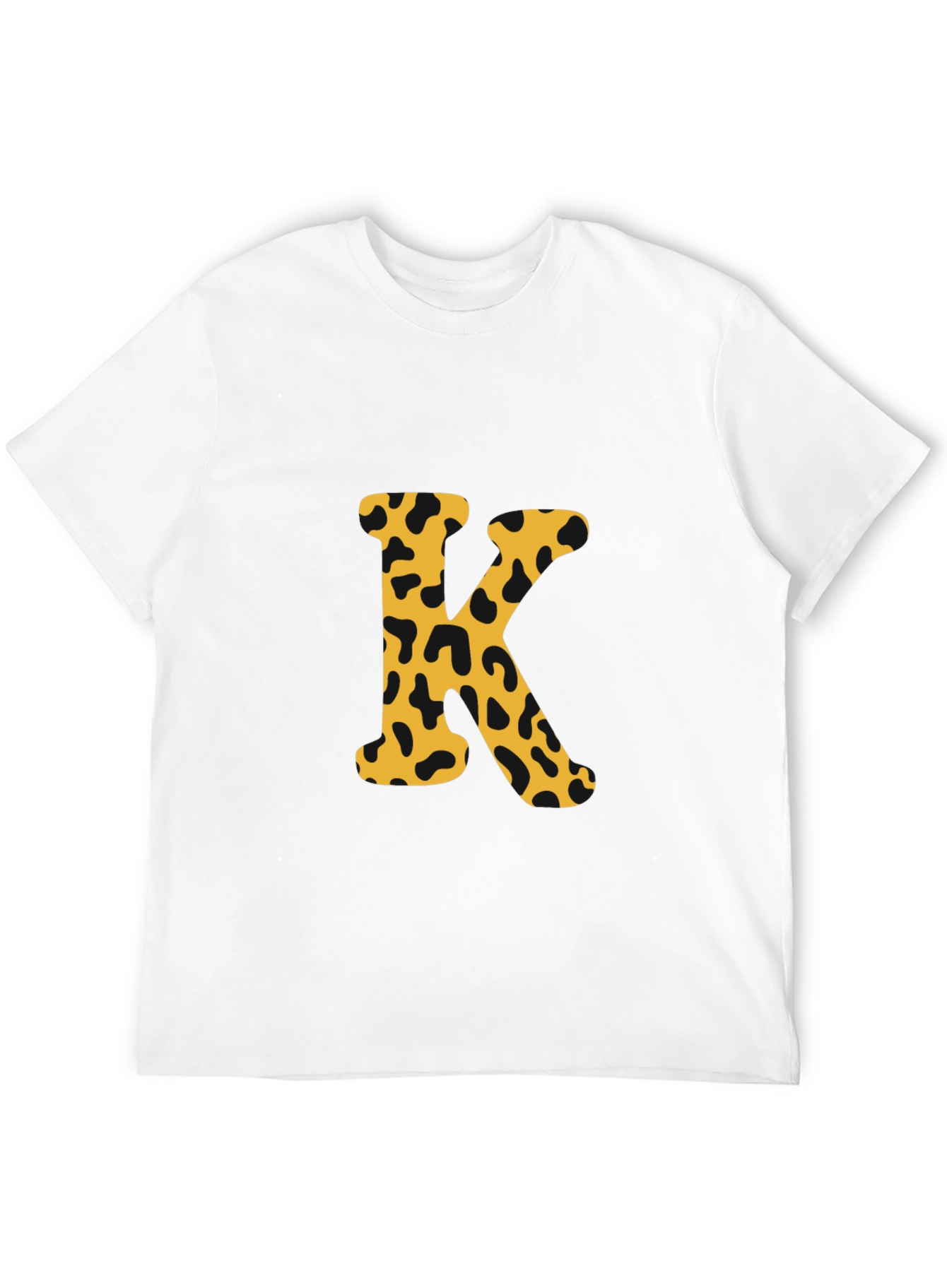Camiseta Negra con Letra K Estampada
