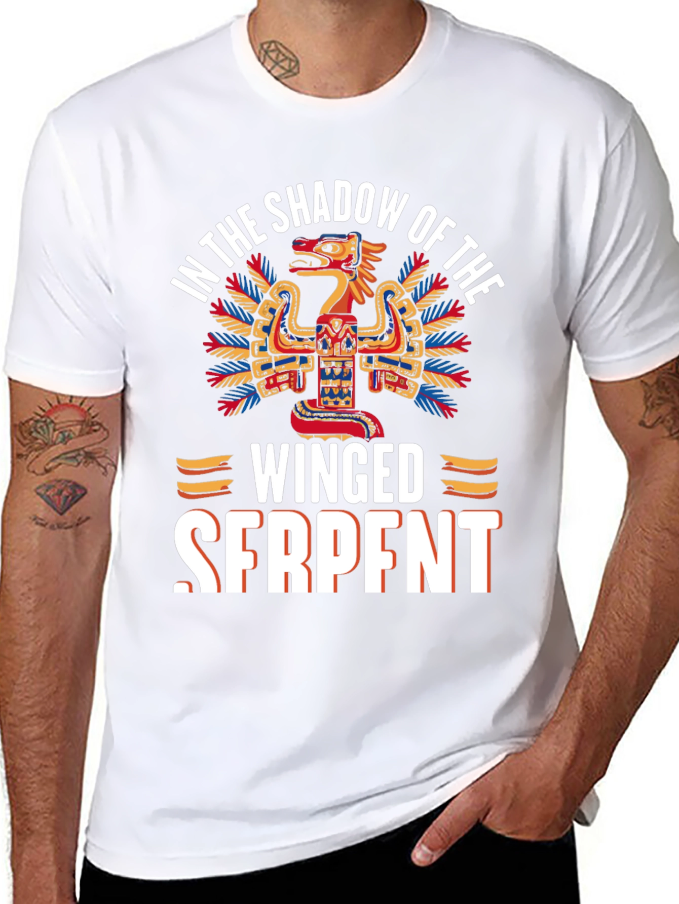 Camiseta Hombre: La Sombra de la Serpiente Alada