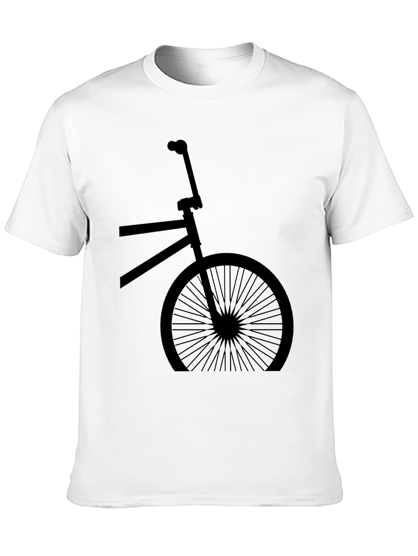 Camiseta Negra con Diseño de Bicicleta Retro