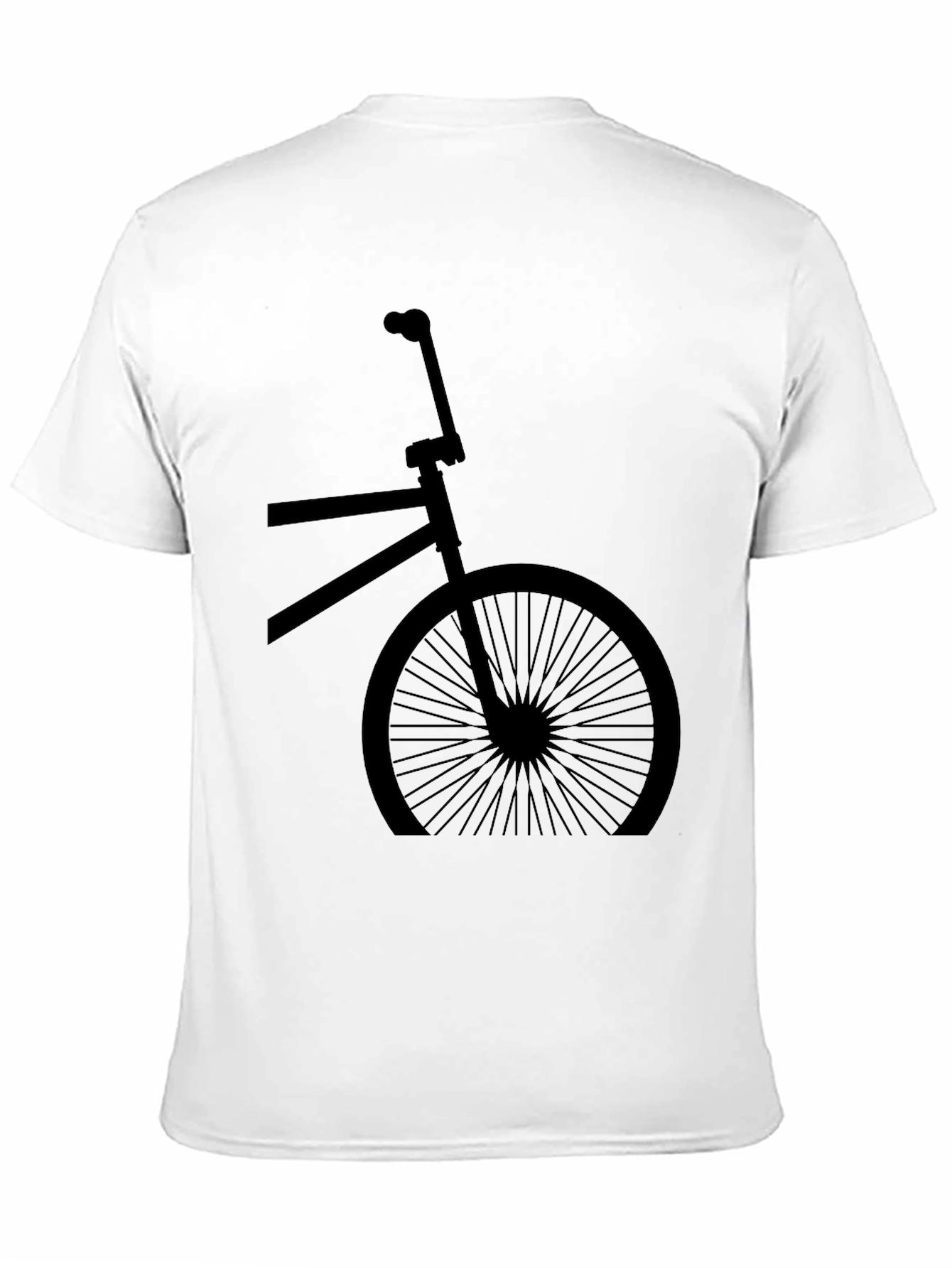 Camiseta Negra con Diseño de Bicicleta Retro