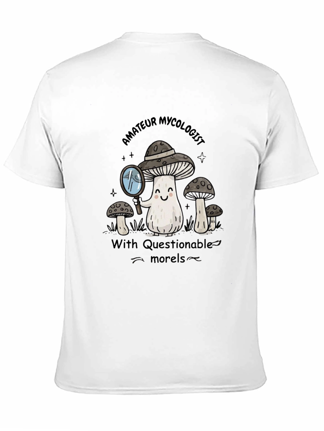 Camiseta Negra Micólogo Aficionado