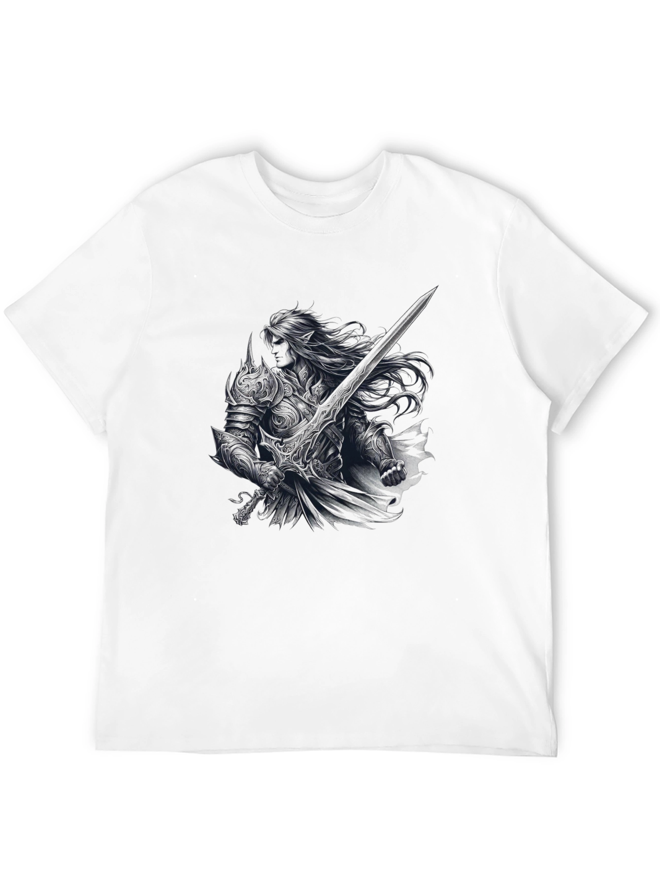 Camiseta Negra Caballero Fantasía