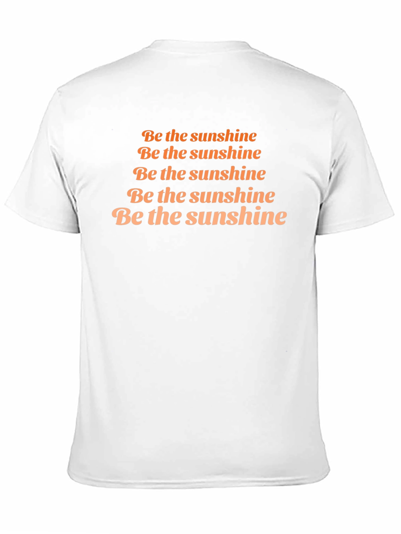 Camiseta Negra con Mensaje Inspirador Be the Sunshine