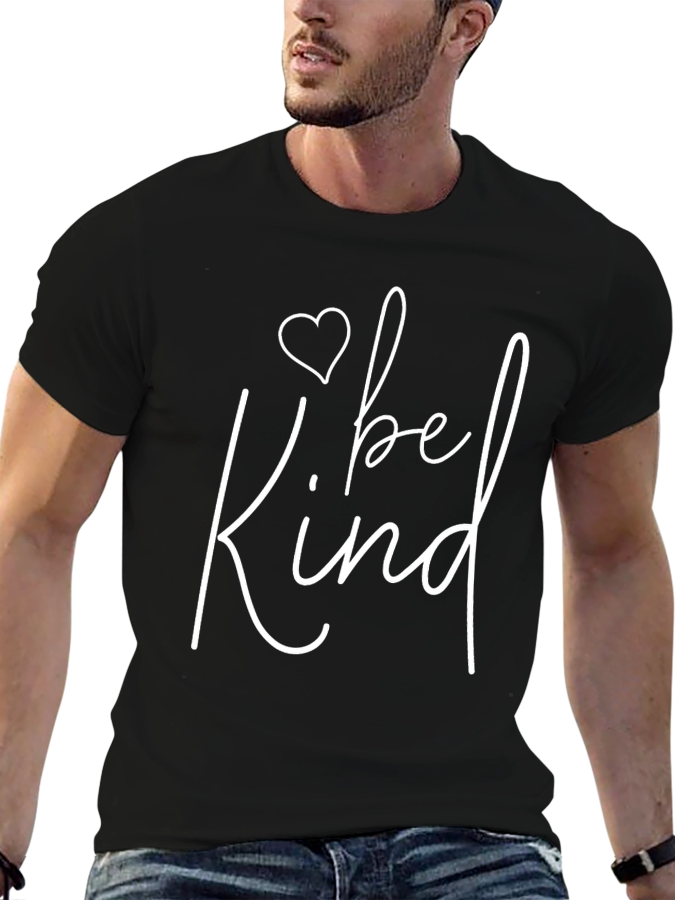 Camiseta Negra Be Kind para Hombre