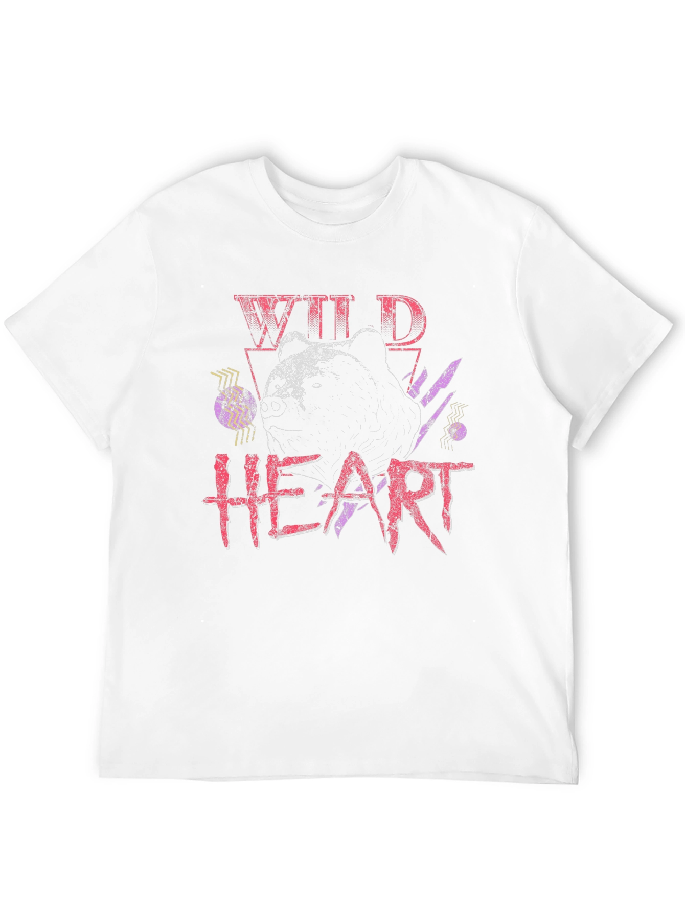 Camiseta Negra Wild Heart Diseño Oso