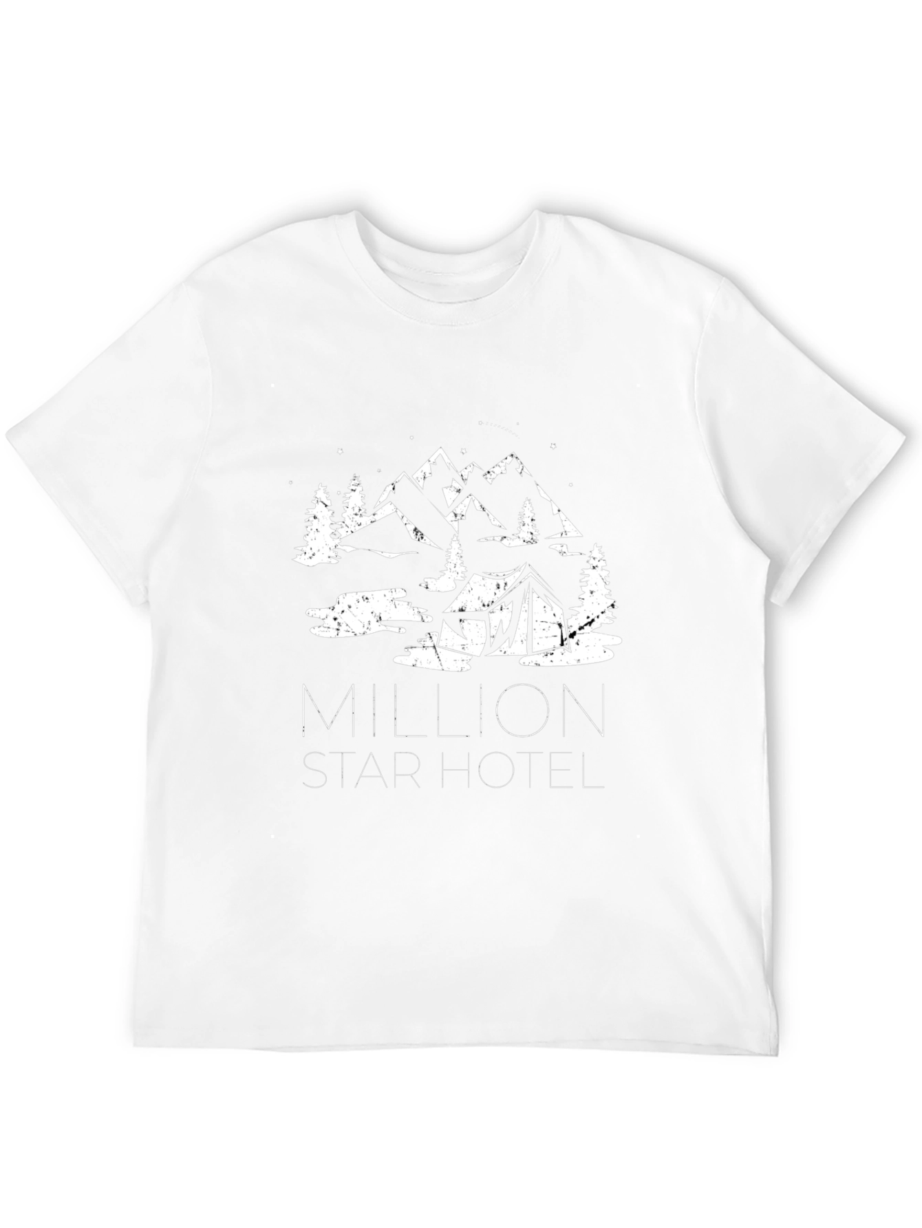 Camiseta Negra Million Star Hotel para Aventureros