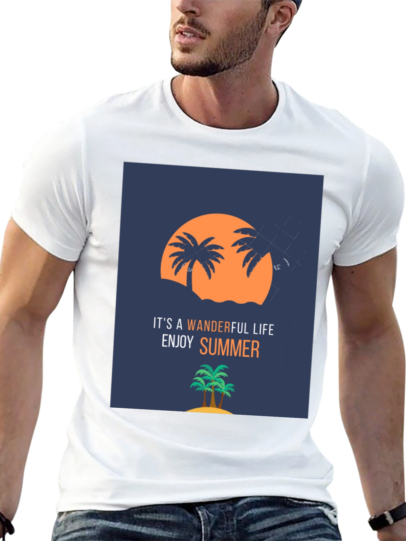 Camiseta Negra Verano Wonderful Life