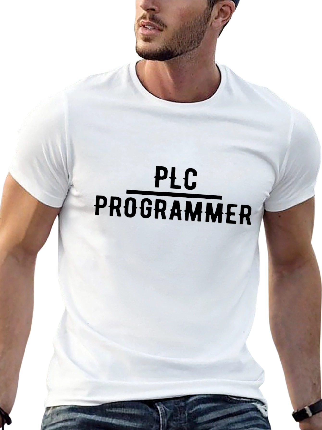 Camiseta Negra PLC Programmer