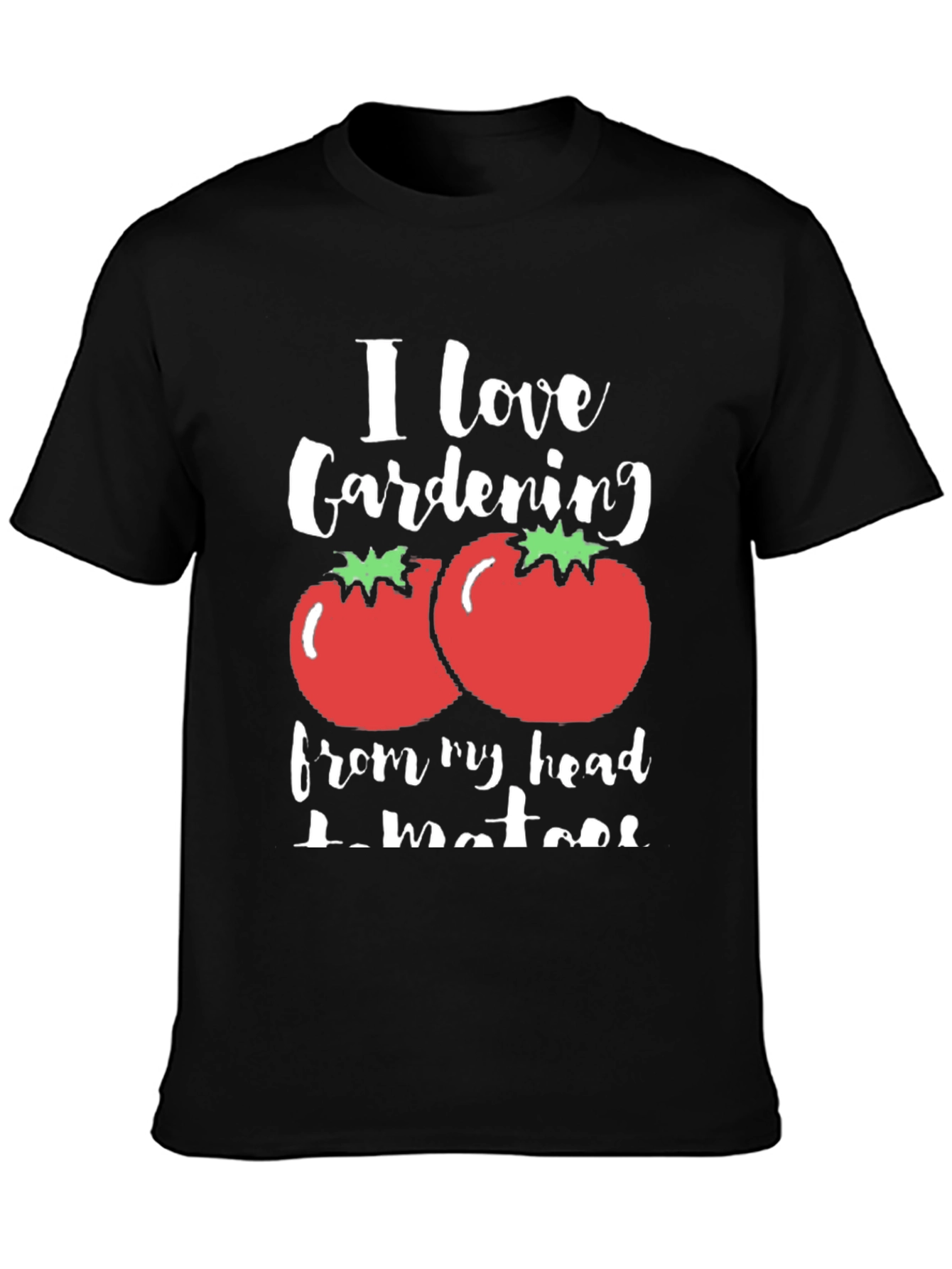Camiseta Negra Amo la Jardinería