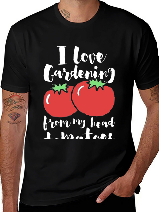 Camiseta Negra Amo la Jardinería