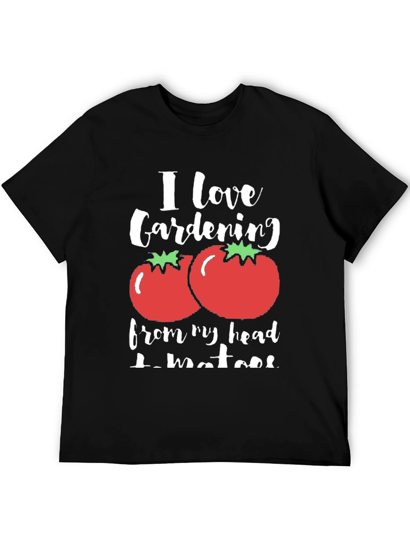 Camiseta Negra Amo la Jardinería