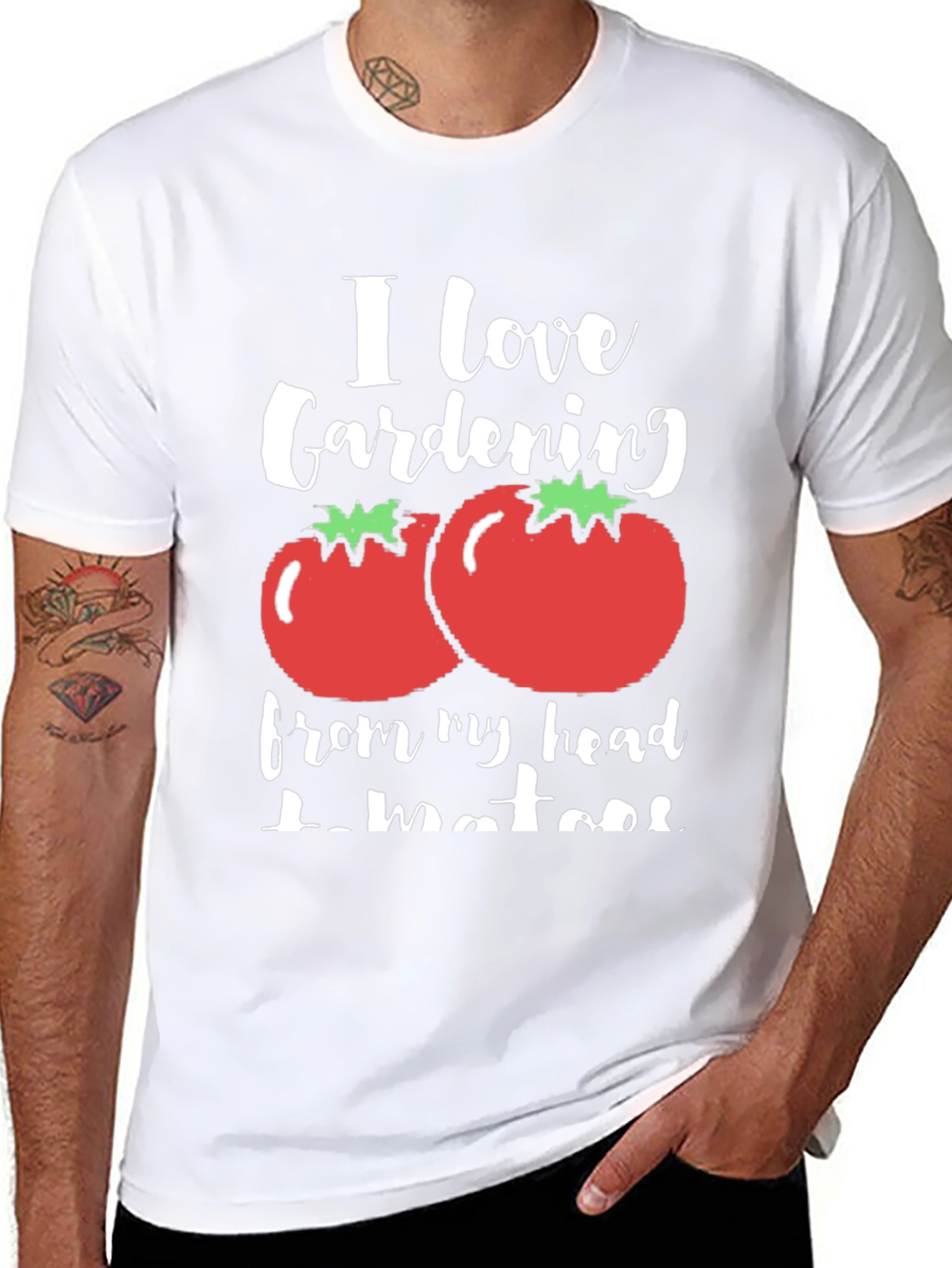 Camiseta Negra Amo la Jardinería