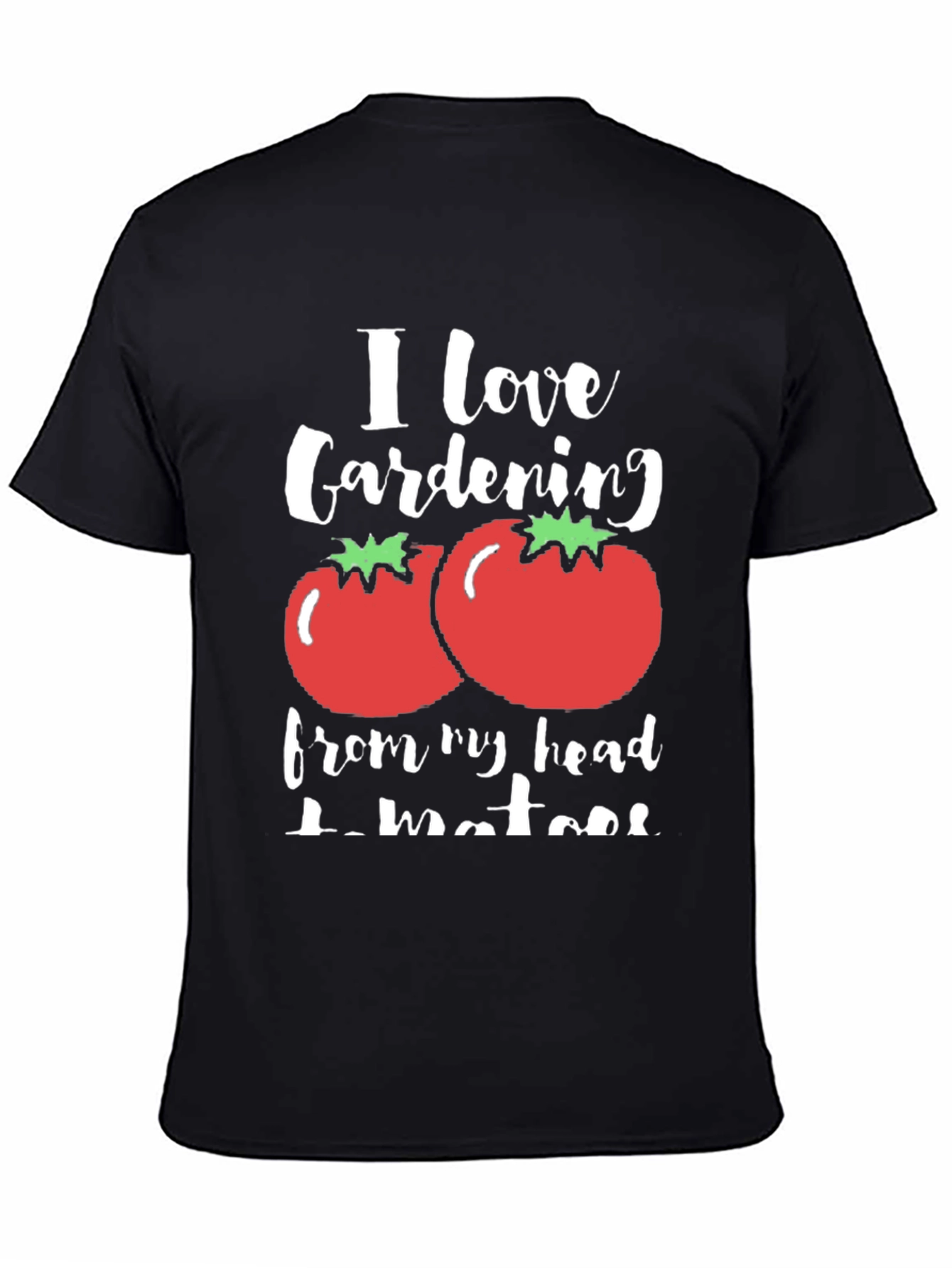 Camiseta Negra Amo la Jardinería