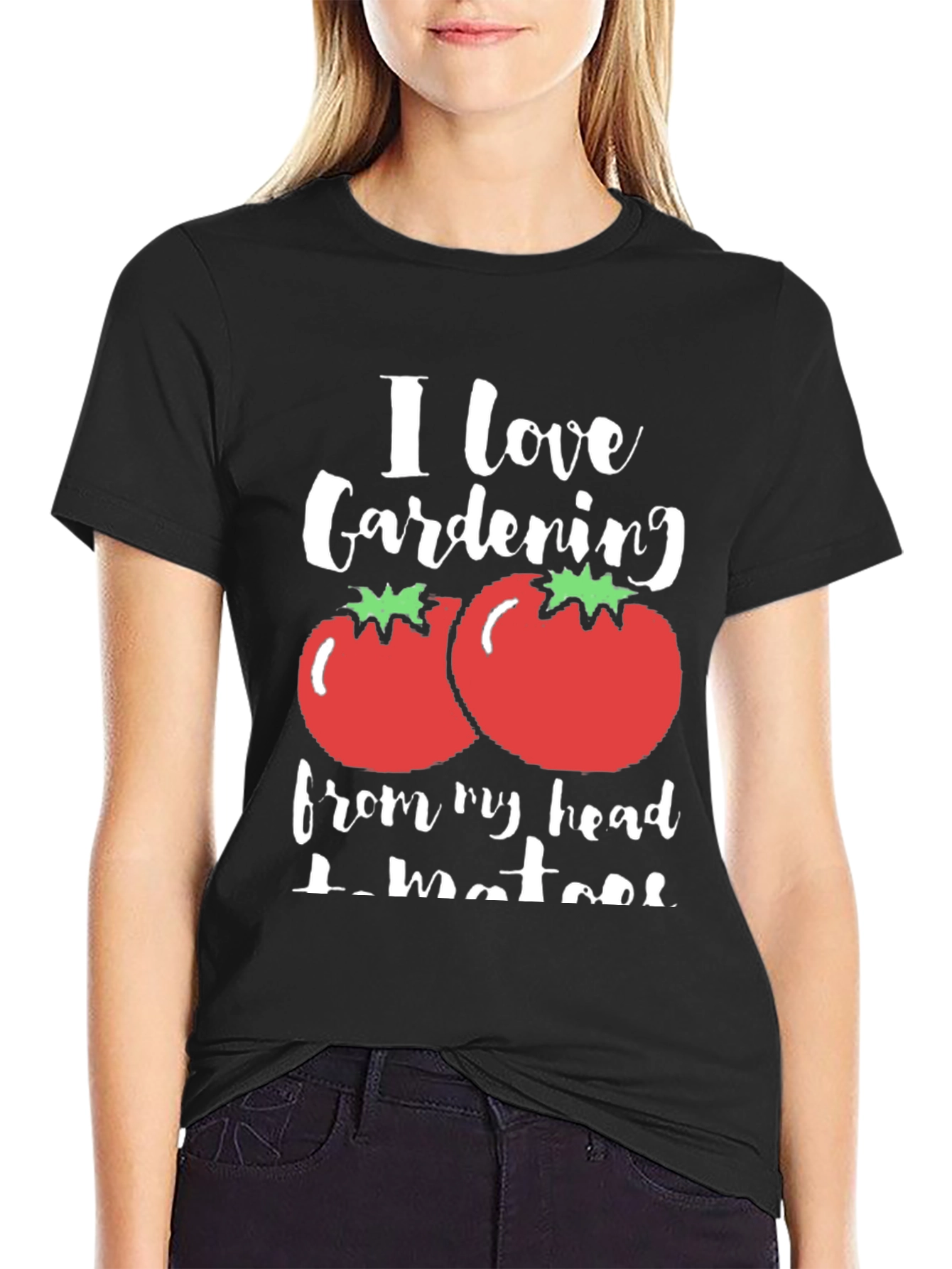 Camiseta Negra Amo la Jardinería