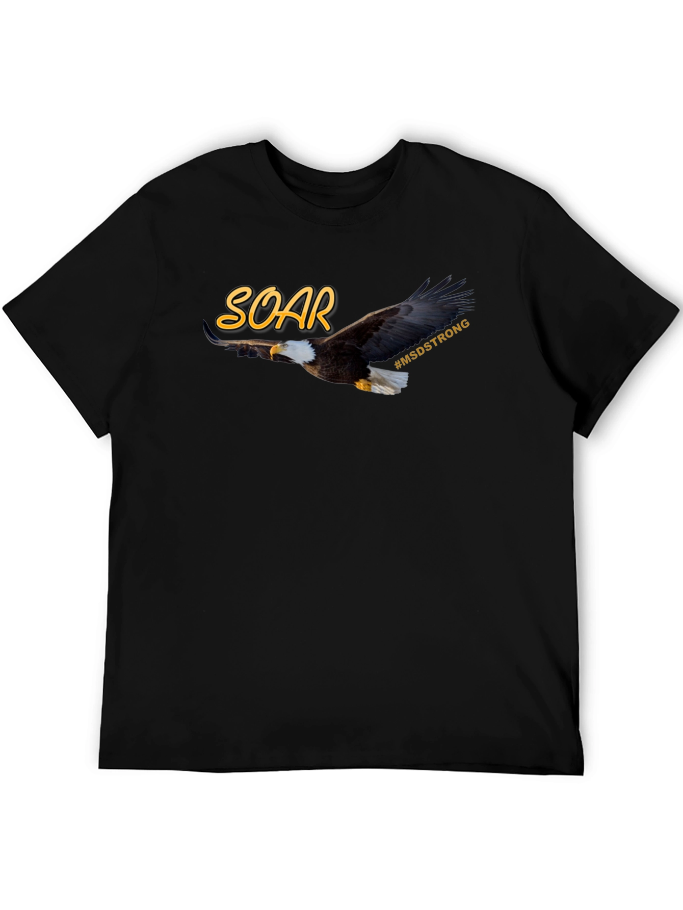 Camiseta Negra SOAR MSD Strong Águila