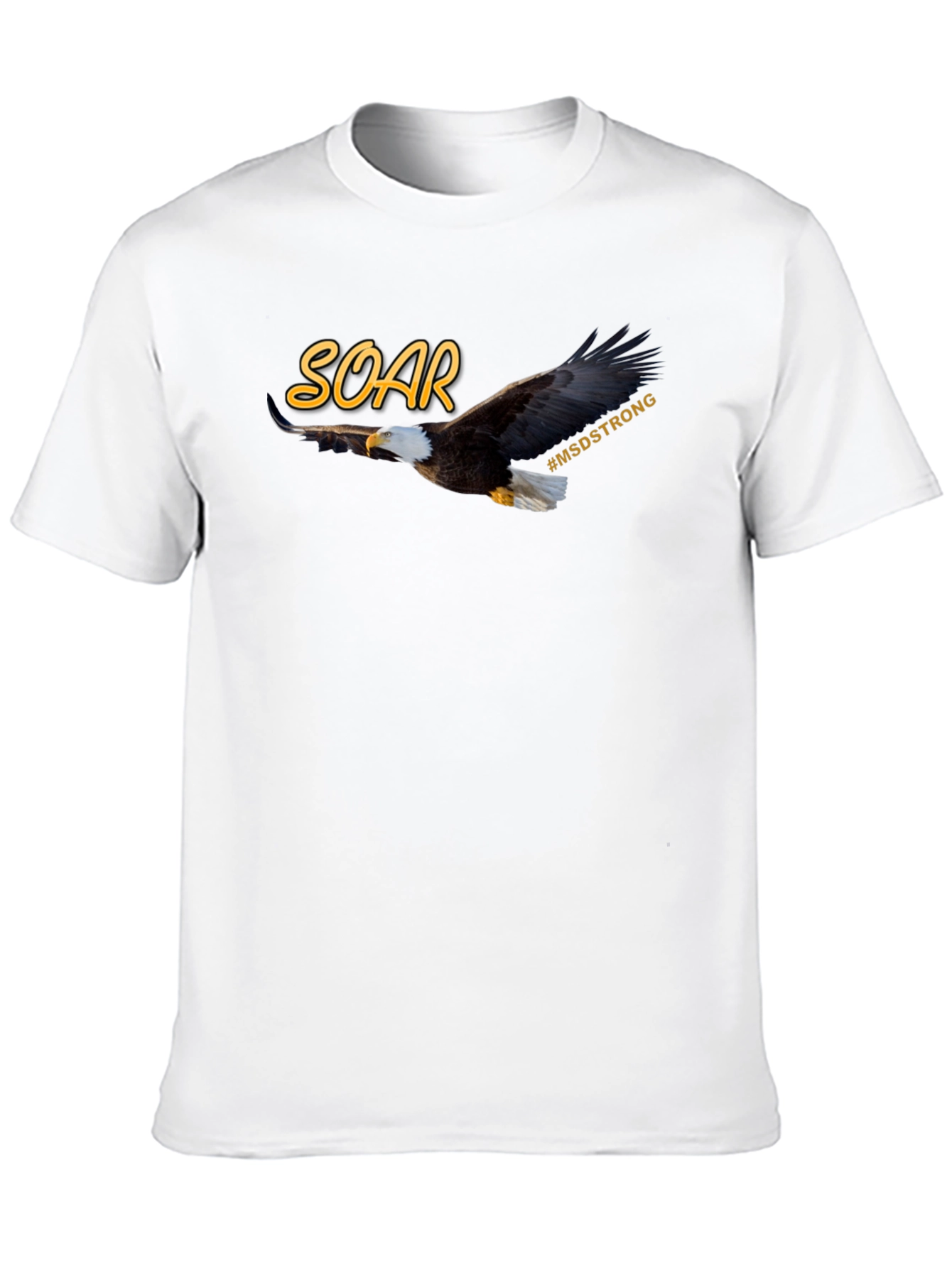 Camiseta Negra SOAR MSD Strong Águila