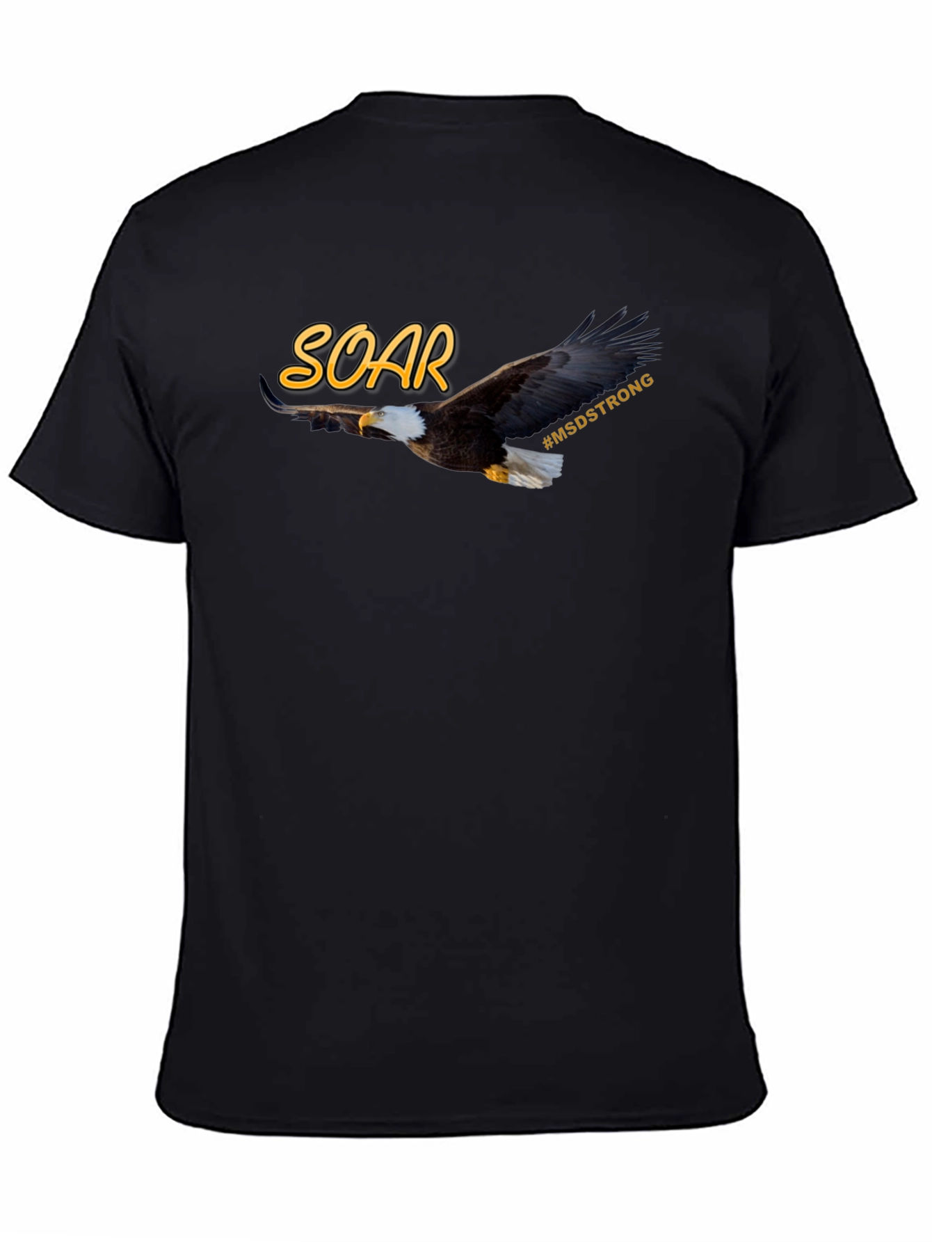 Camiseta Negra SOAR MSD Strong Águila