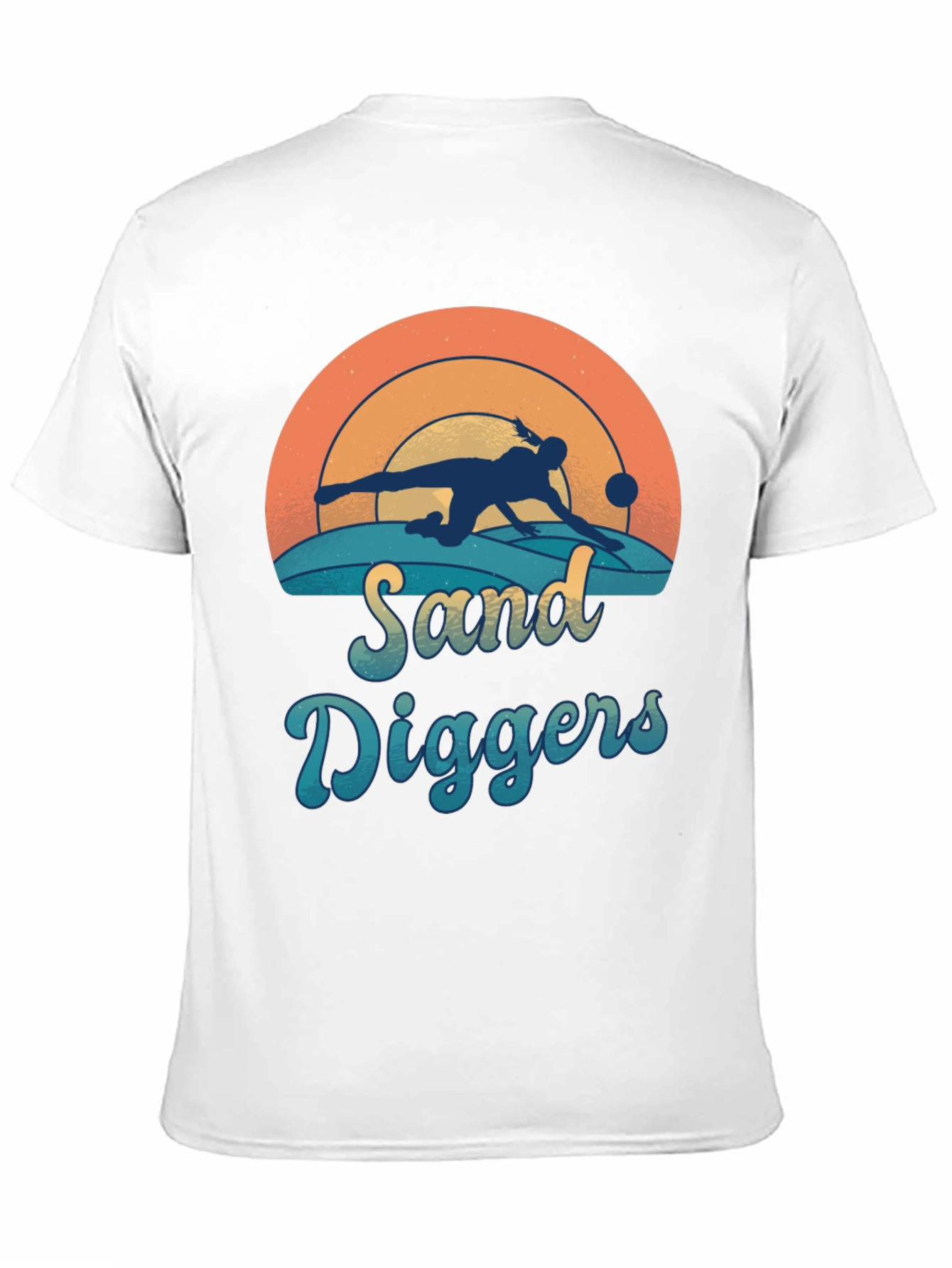Camiseta Negra Sand Diggers Estilo Retro