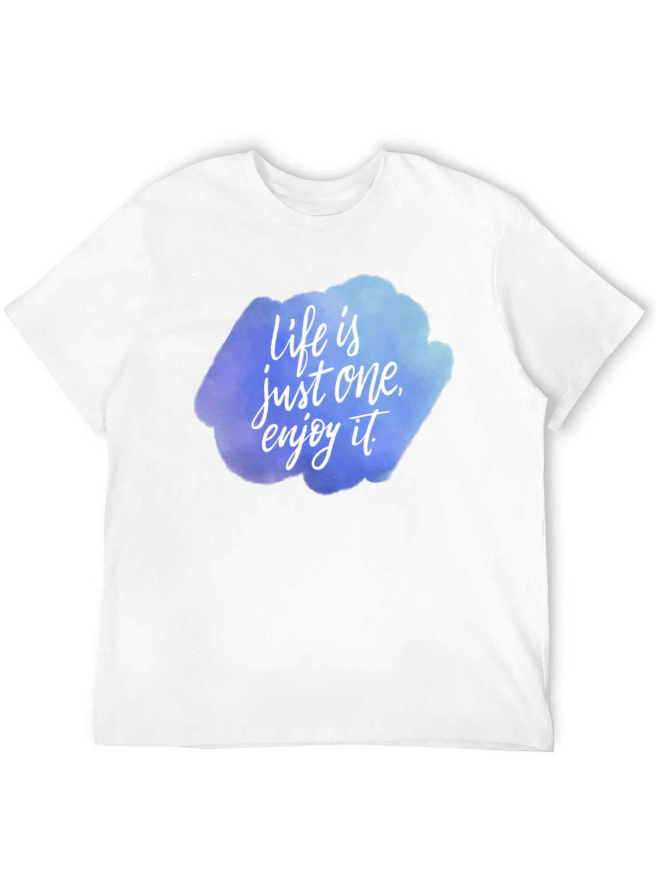 Camiseta Negra con Estampado Life is just one