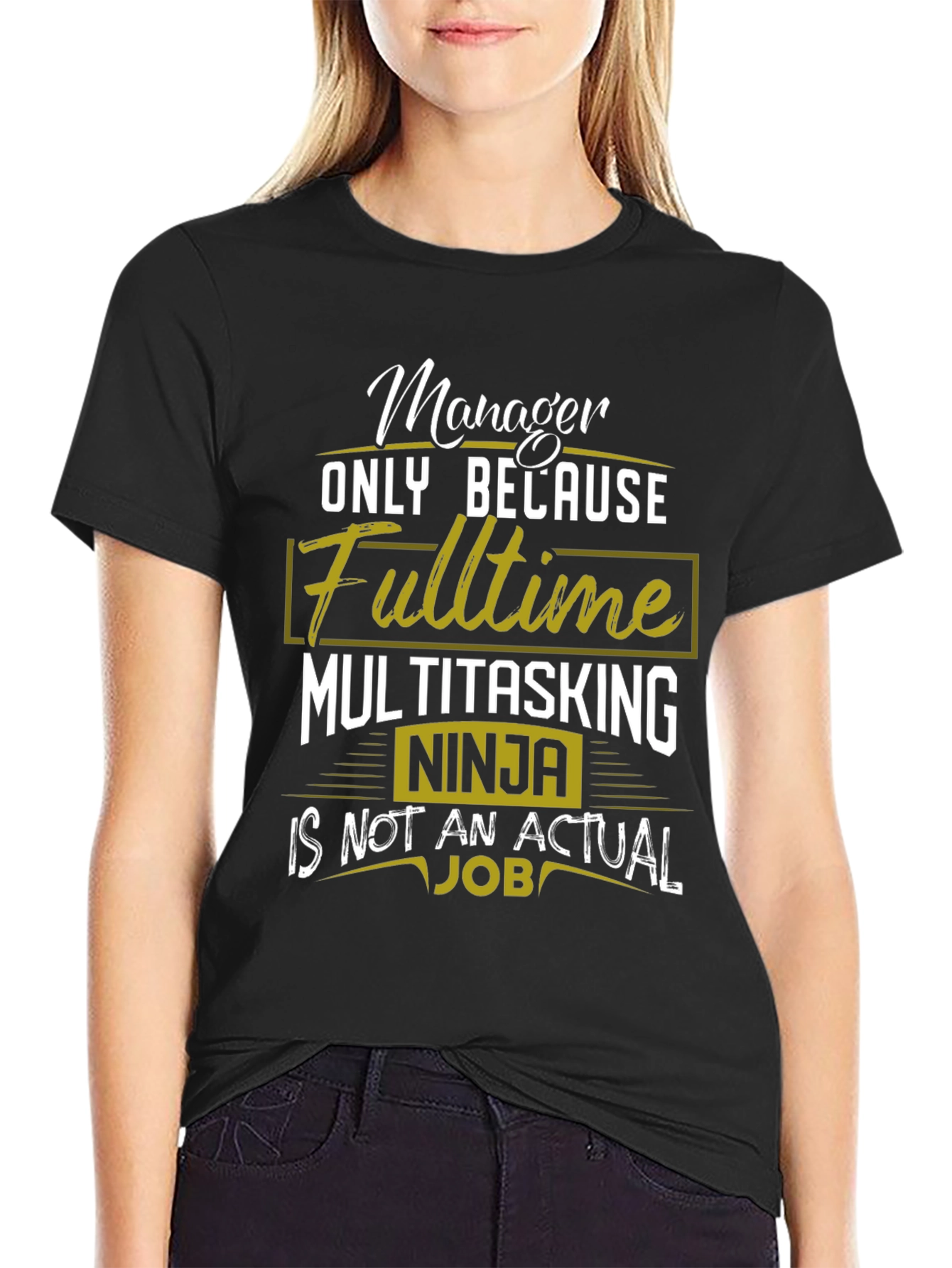 Camiseta Negra Manager Multitasking Ninja