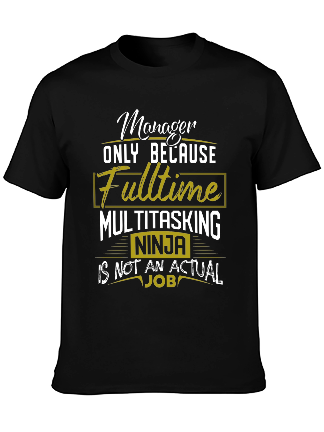 Camiseta Negra Manager Multitasking Ninja