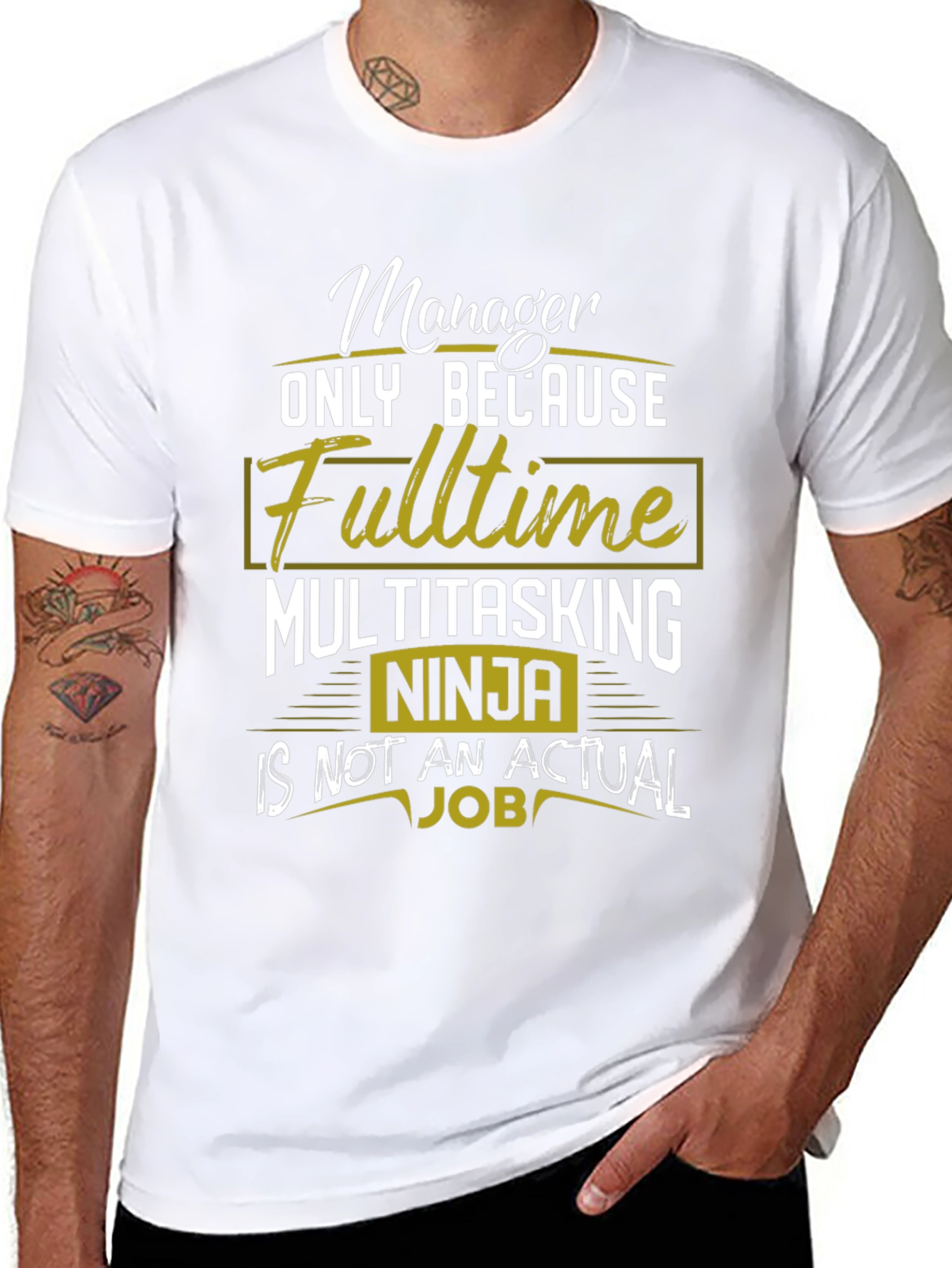 Camiseta Negra Manager Multitasking Ninja