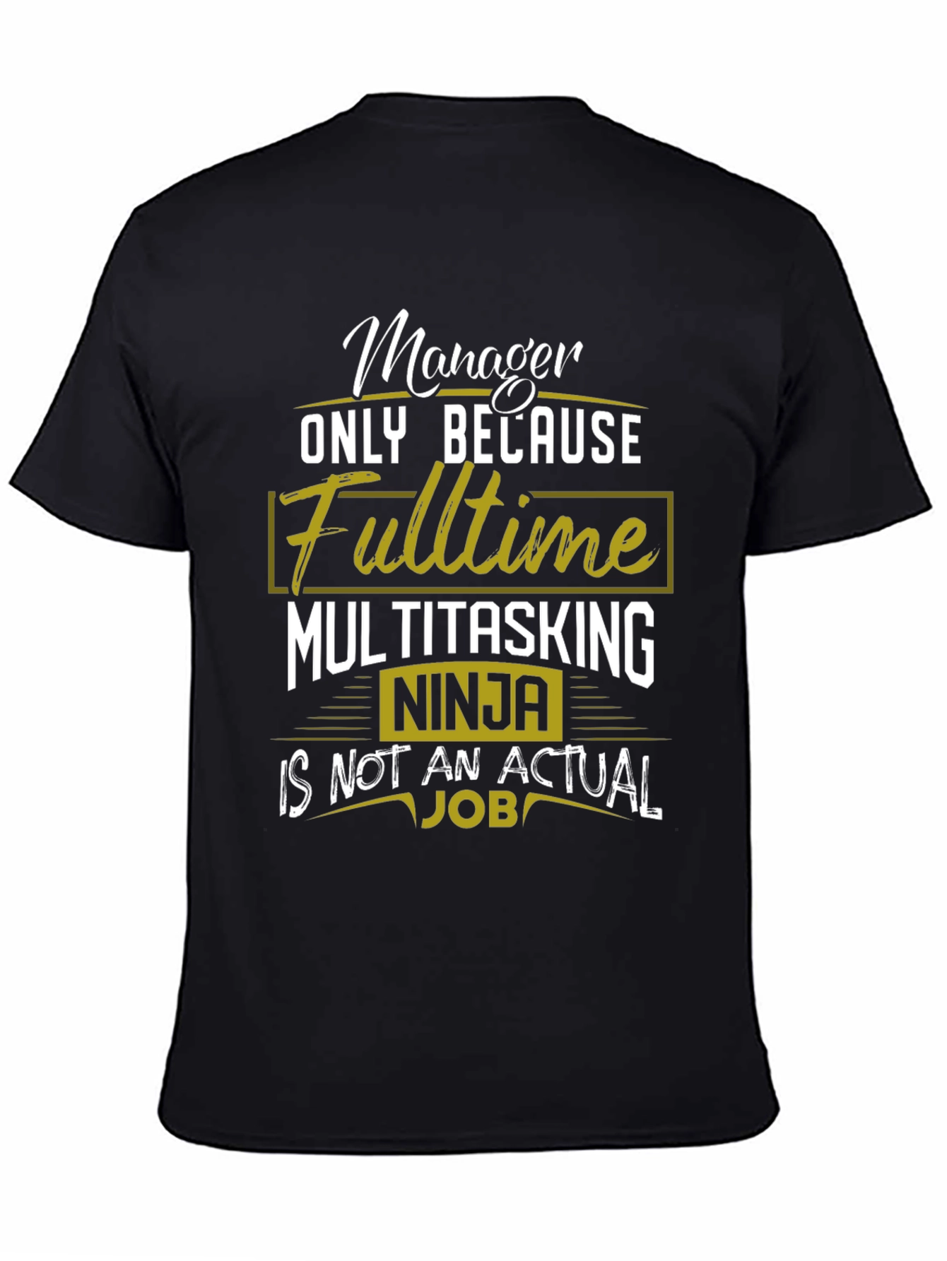 Camiseta Negra Manager Multitasking Ninja