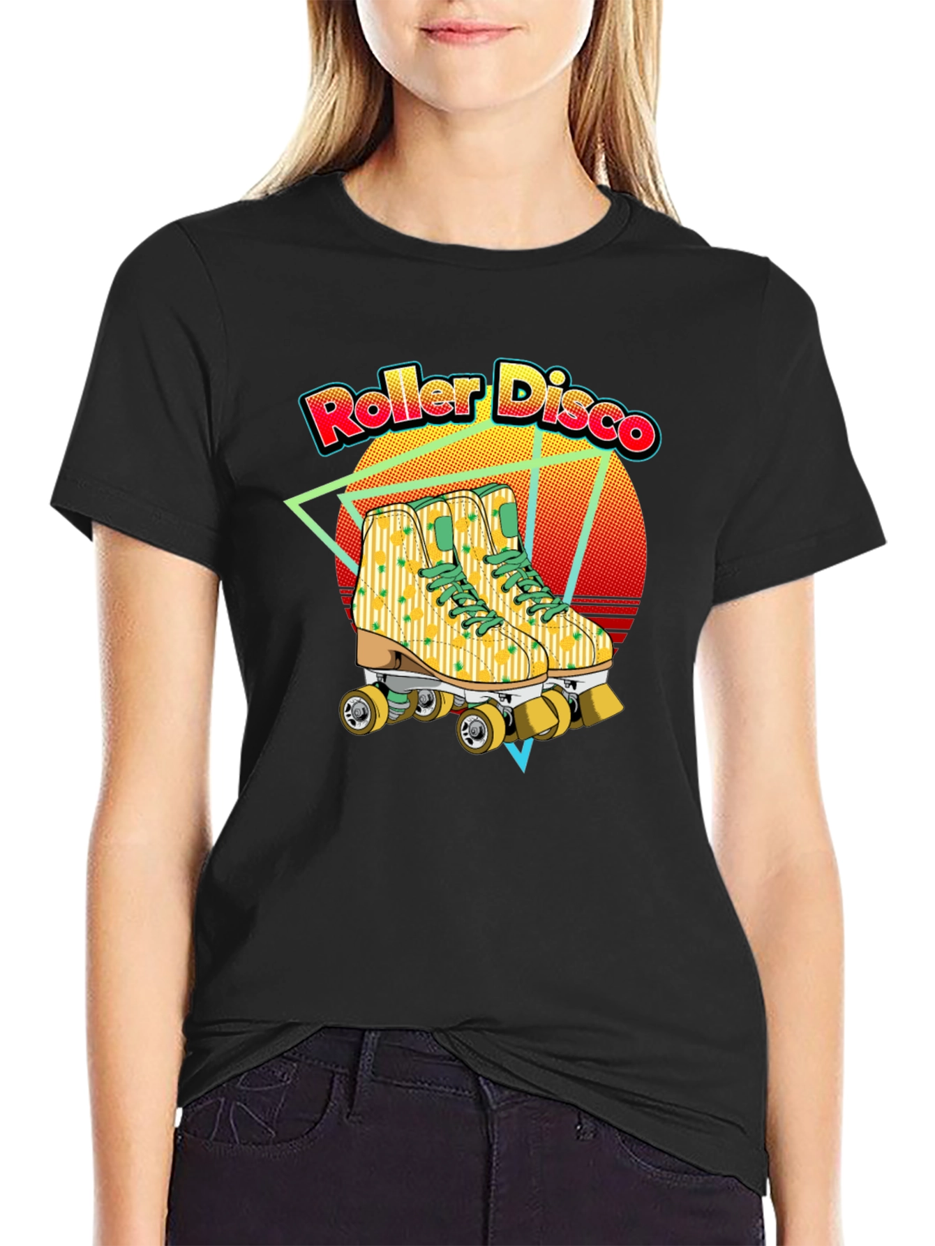 Camiseta Roller Disco Retro Patines Años 80