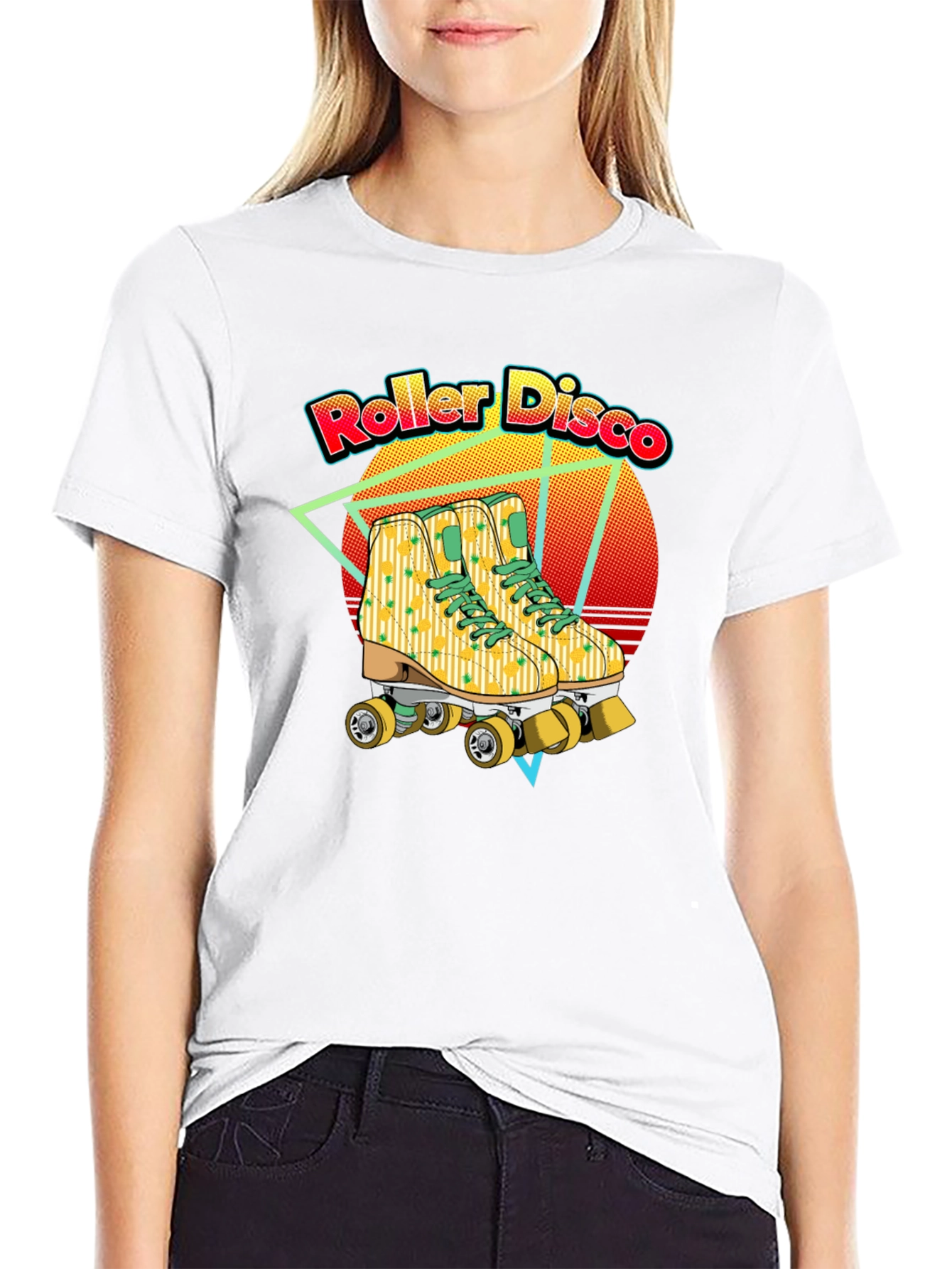 Camiseta Roller Disco Retro Patines Años 80