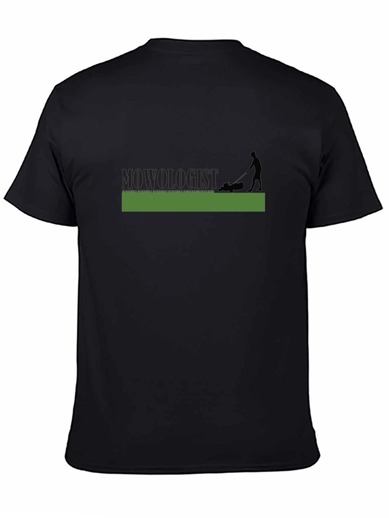Camiseta Negra Mowologist para Amantes del Jardín
