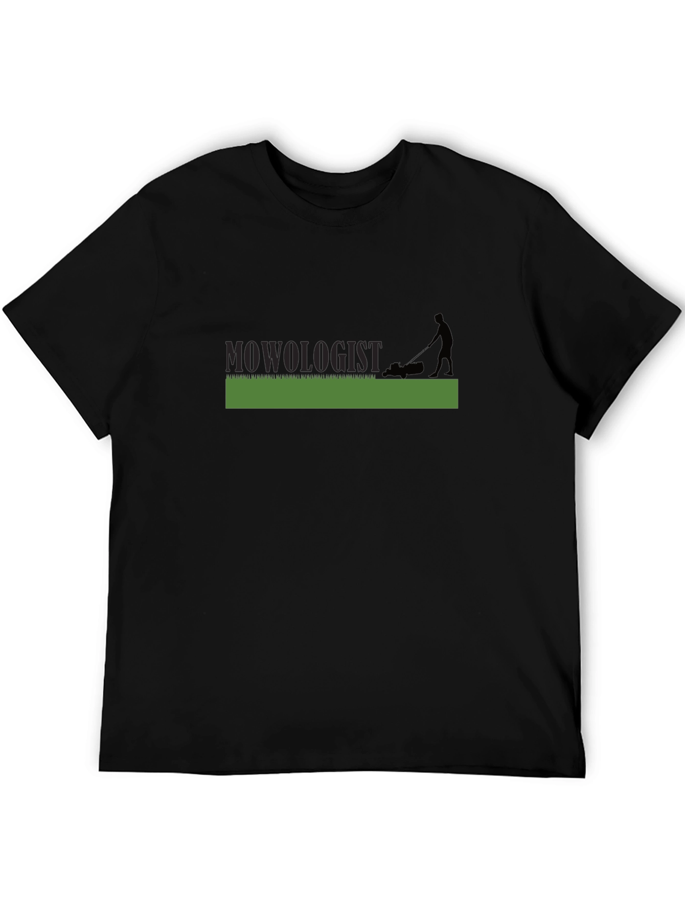 Camiseta Negra Mowologist para Amantes del Jardín